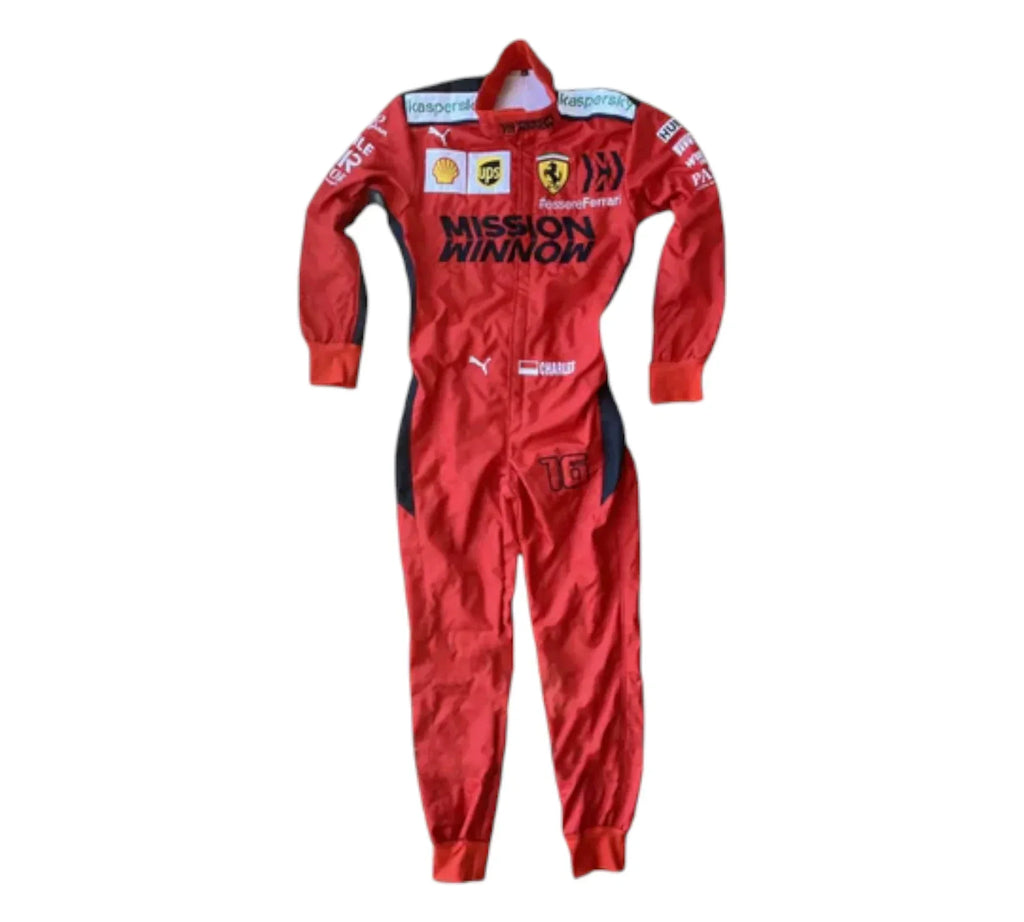 2020 Charles Leclerc  F1 Ferrari 1000 GP Embroidery F1 Race Suit