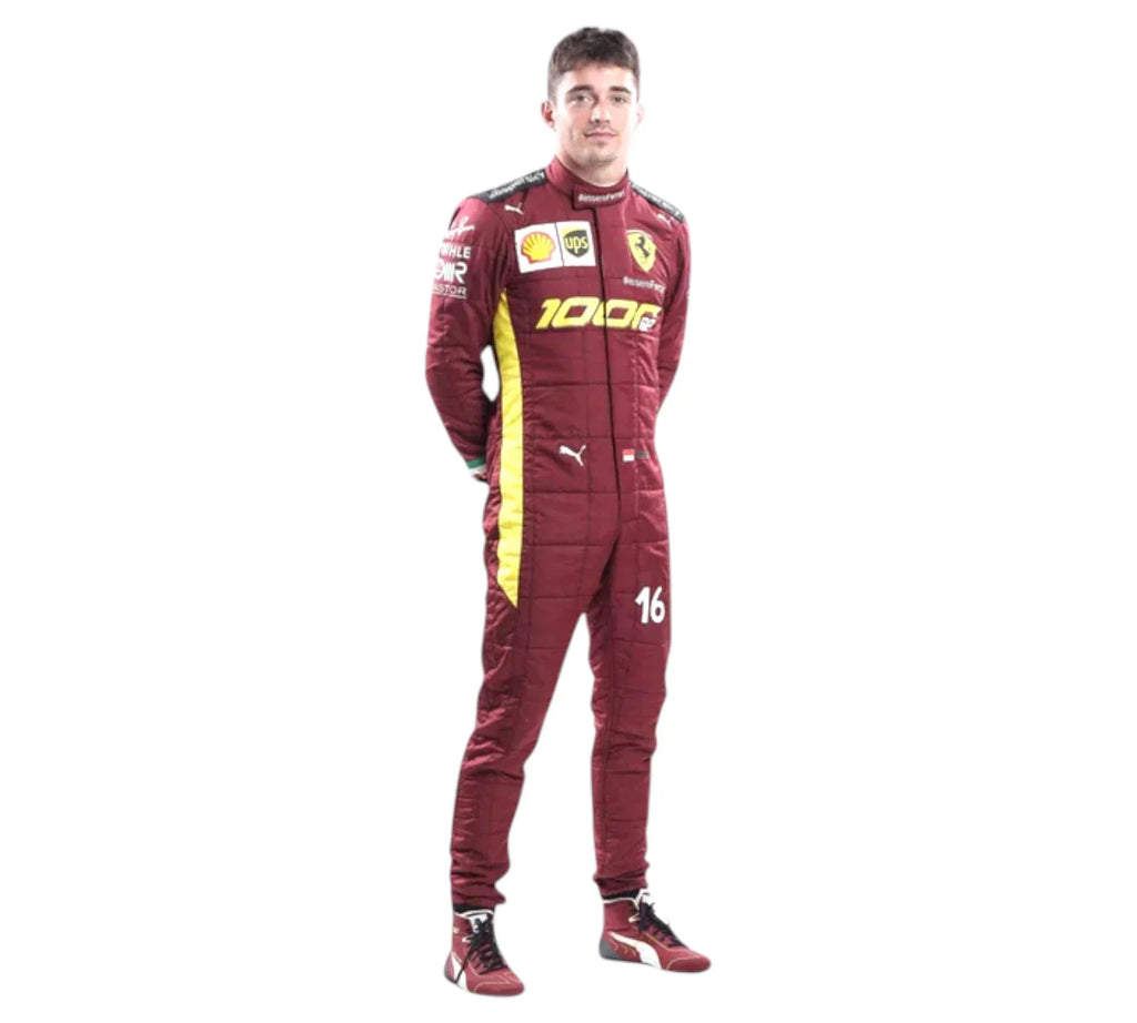 2020 Charles Leclerc Team Ferrari 1000 GP F1 Racing Suit