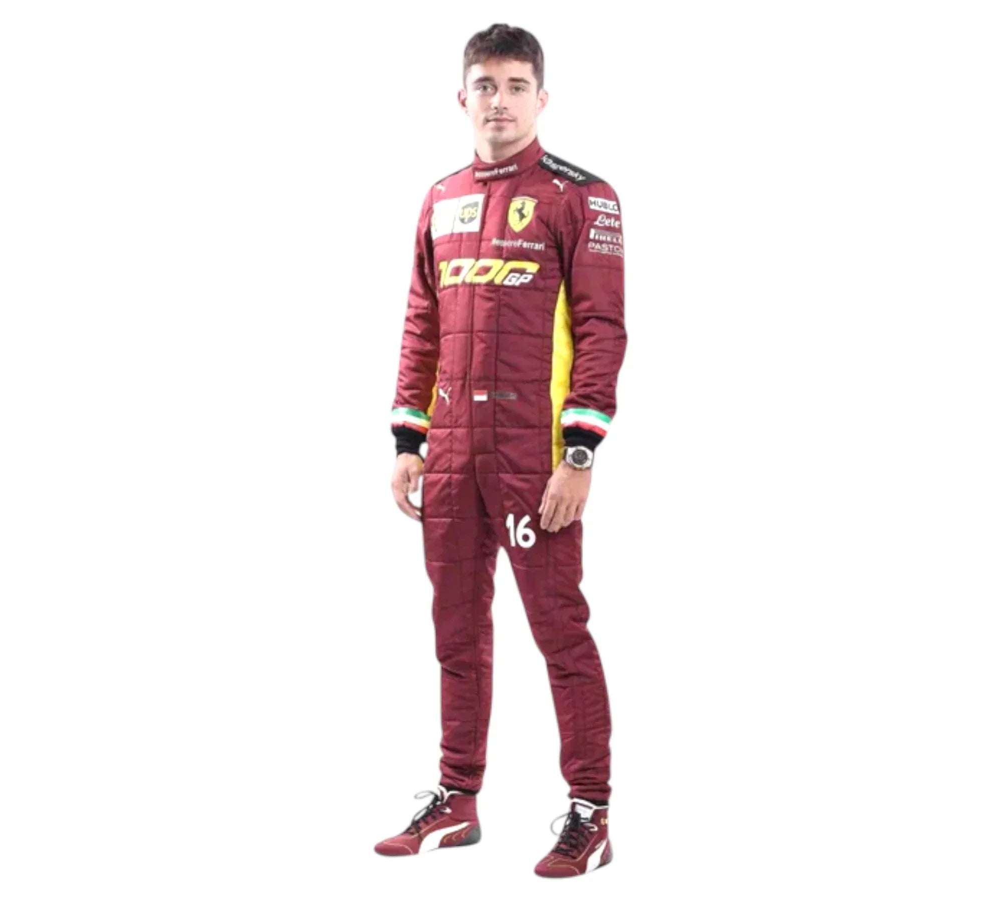 2020 Charles Leclerc Team Ferrari 1000 GP F1 Racing Suit