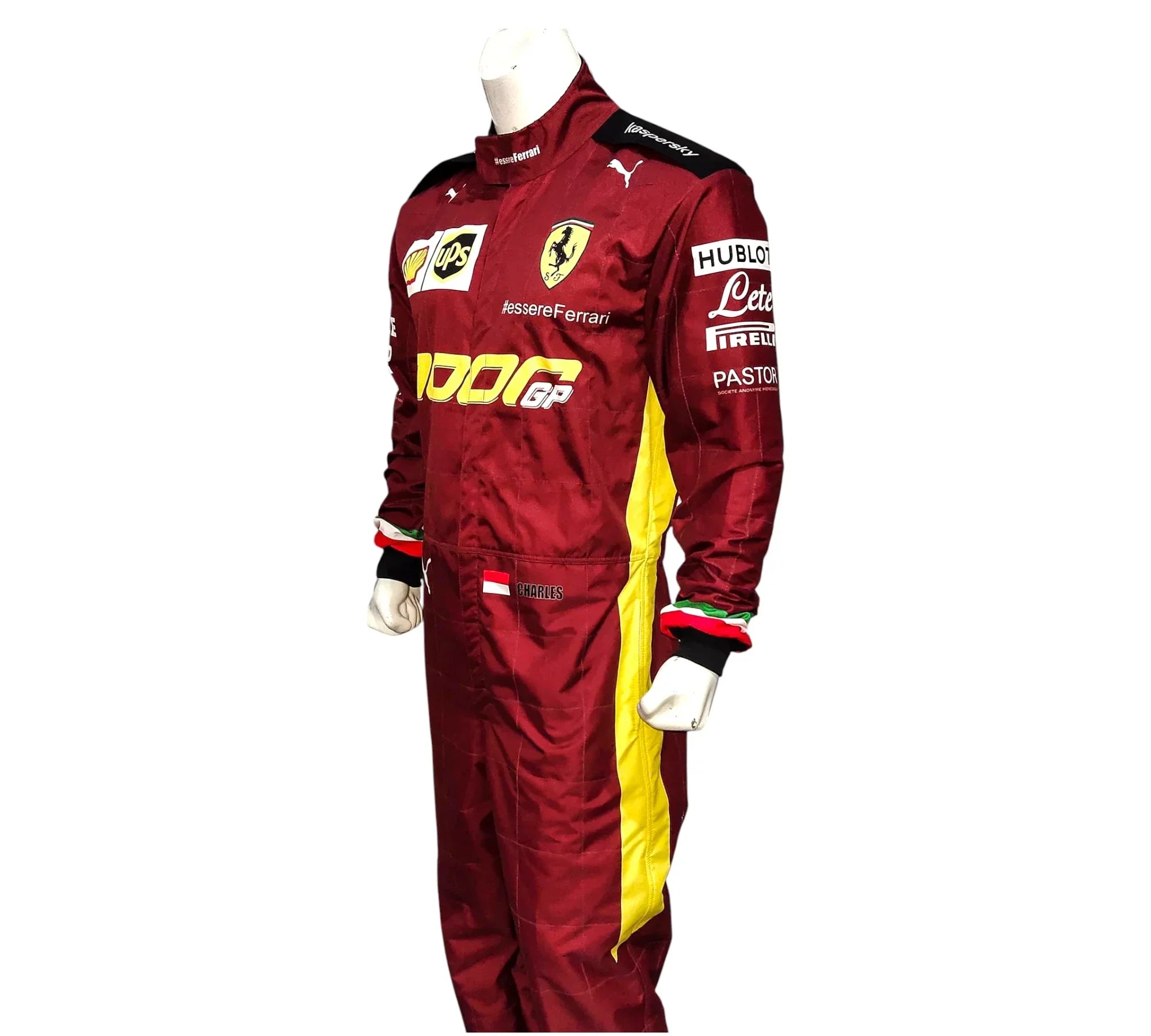 2020 Charles Leclerc Team Ferrari 1000 GP F1 Racing Suit