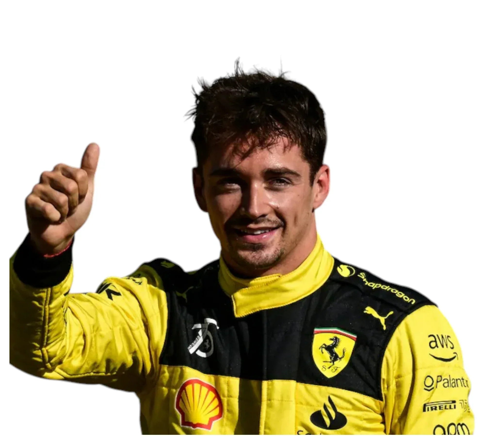 2022 Charles Leclerc Ferrari's 75th Anniversary F1 Race Suit
