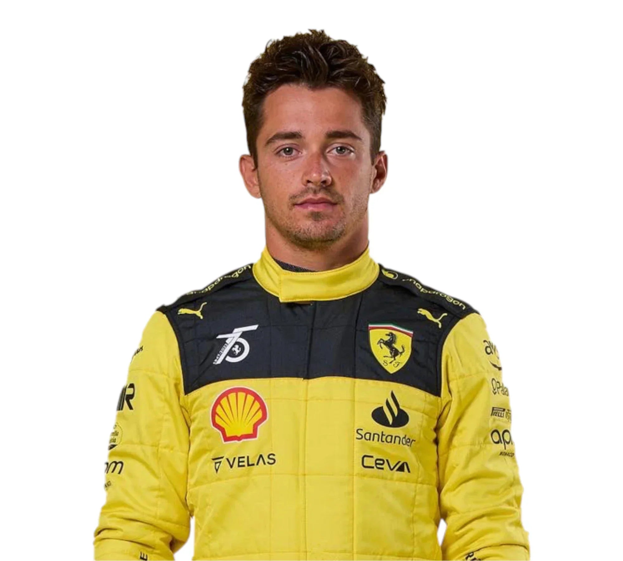 2022 Charles Leclerc Ferrari's 75th Anniversary F1 Race Suit