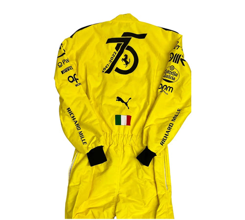 2022 Charles Leclerc MONZA GP Team Ferrari F1 Embroidered Racing Suit