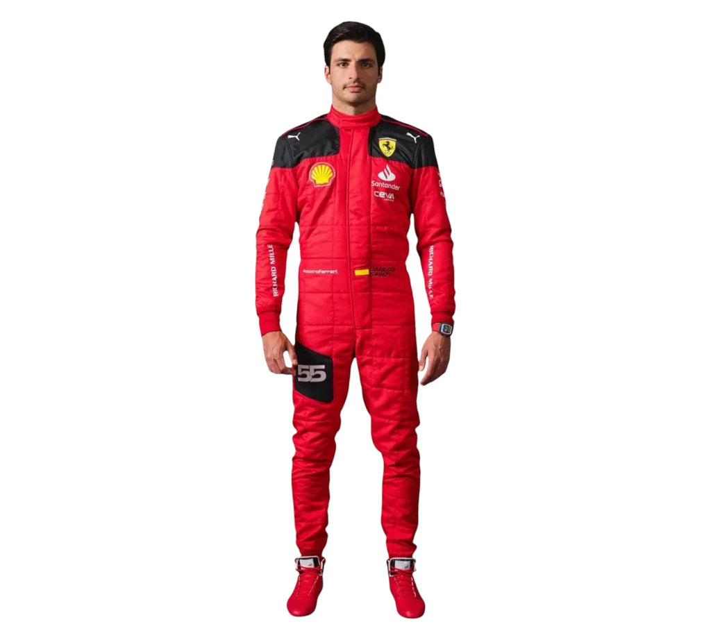 2023 Carlos Sainz Race Scuderia Ferrari F1 Racing Suit
