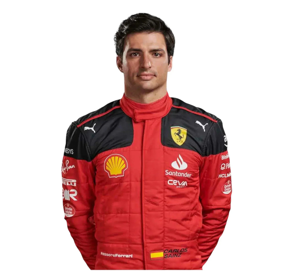 2023 Carlos Sainz Race Scuderia Ferrari F1 Racing Suit
