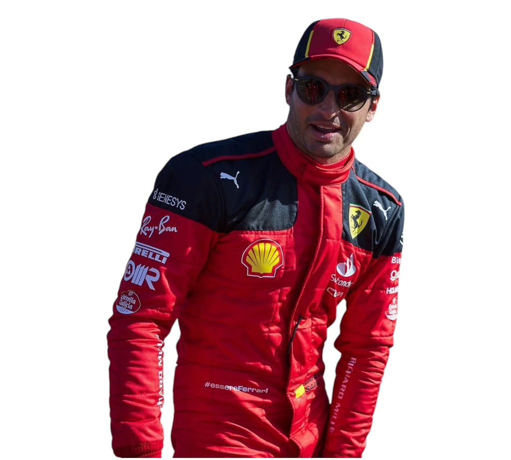 2023 Carlos Sainz Race Scuderia Ferrari F1 Racing Suit