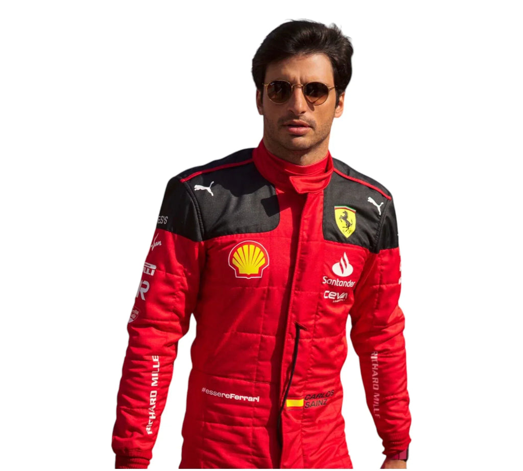 2023 Carlos Sainz Race Scuderia Ferrari F1 Racing Suit
