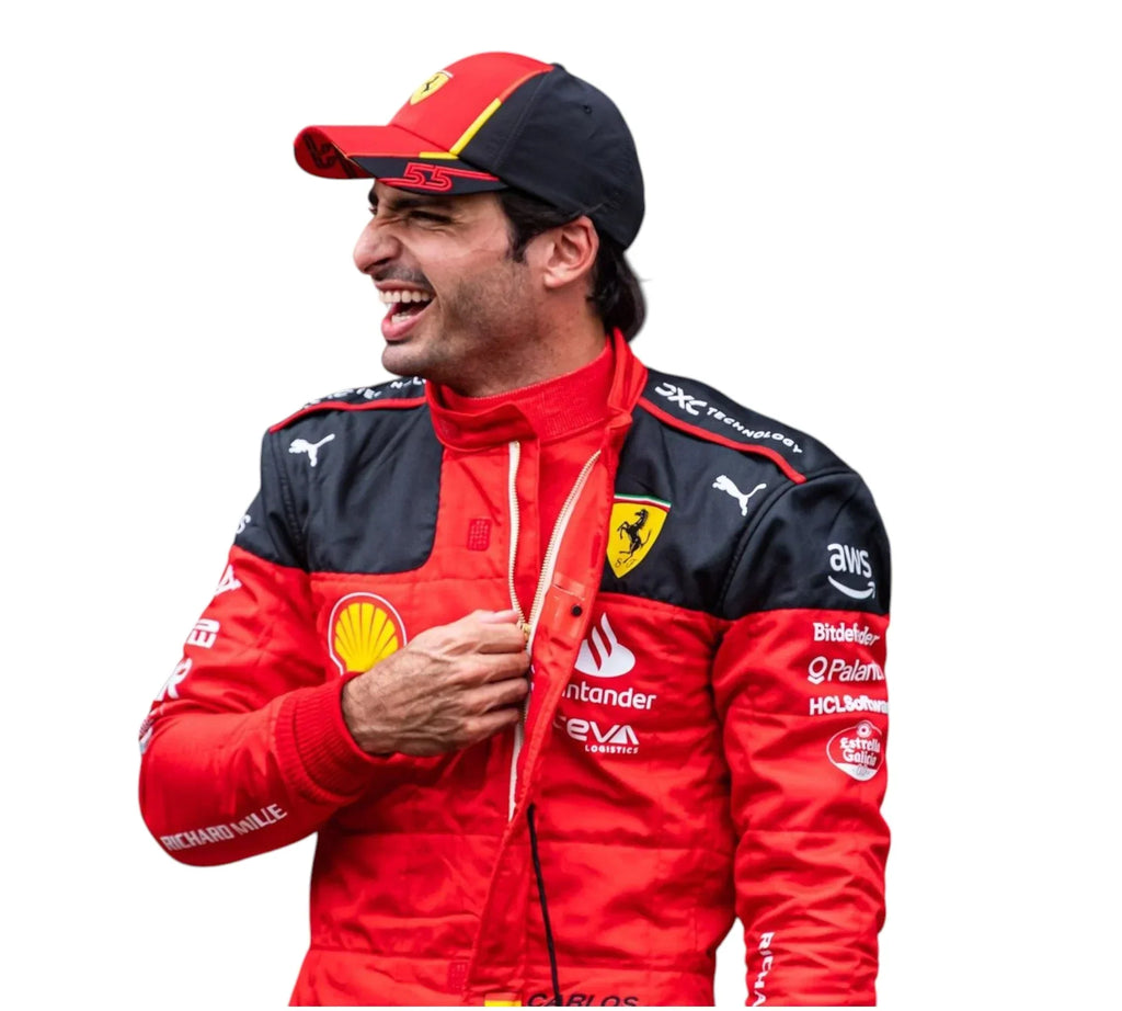 2023 Carlos Sainz Race Scuderia Ferrari F1 Racing Suit