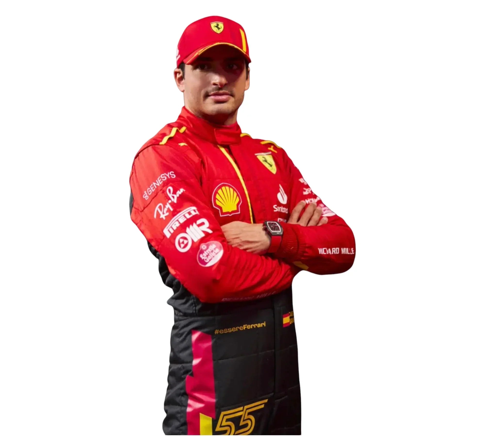 2023 Carlos Sainz Spain Grand Prix Scuderia Ferrari F1 Race Suit