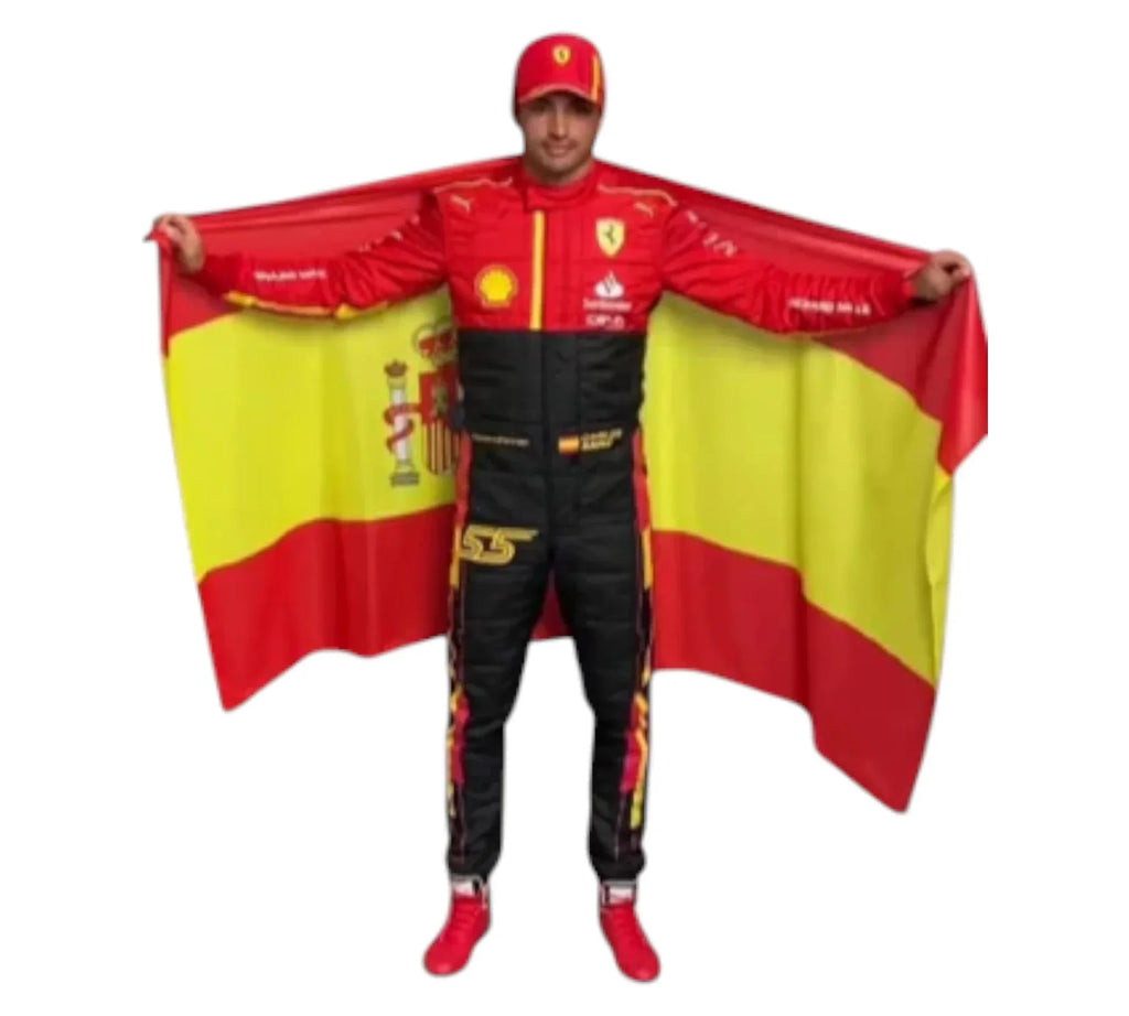 2023 Carlos Sainz Spain Grand Prix Scuderia Ferrari F1 Race Suit