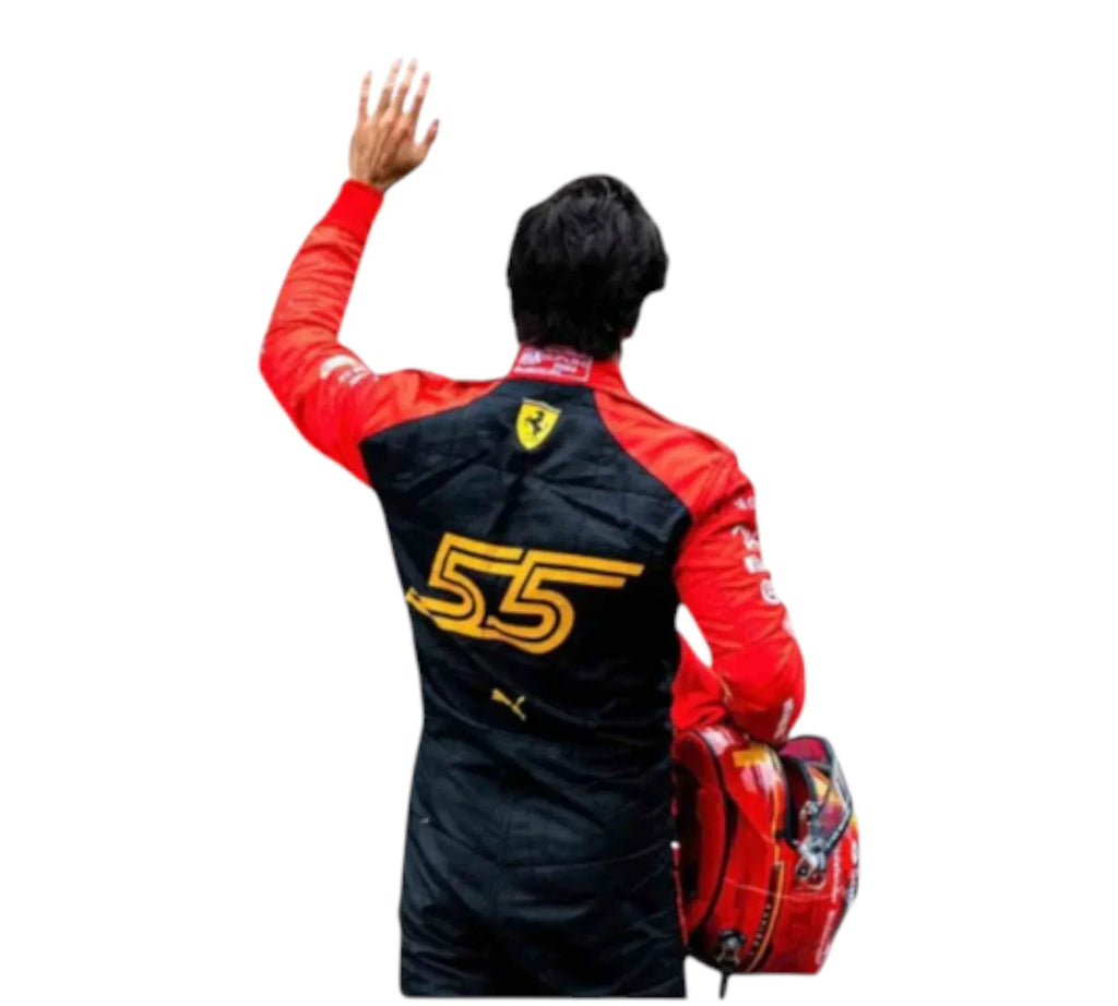2023 Carlos Sainz Spain Grand Prix Scuderia Ferrari F1 Race Suit