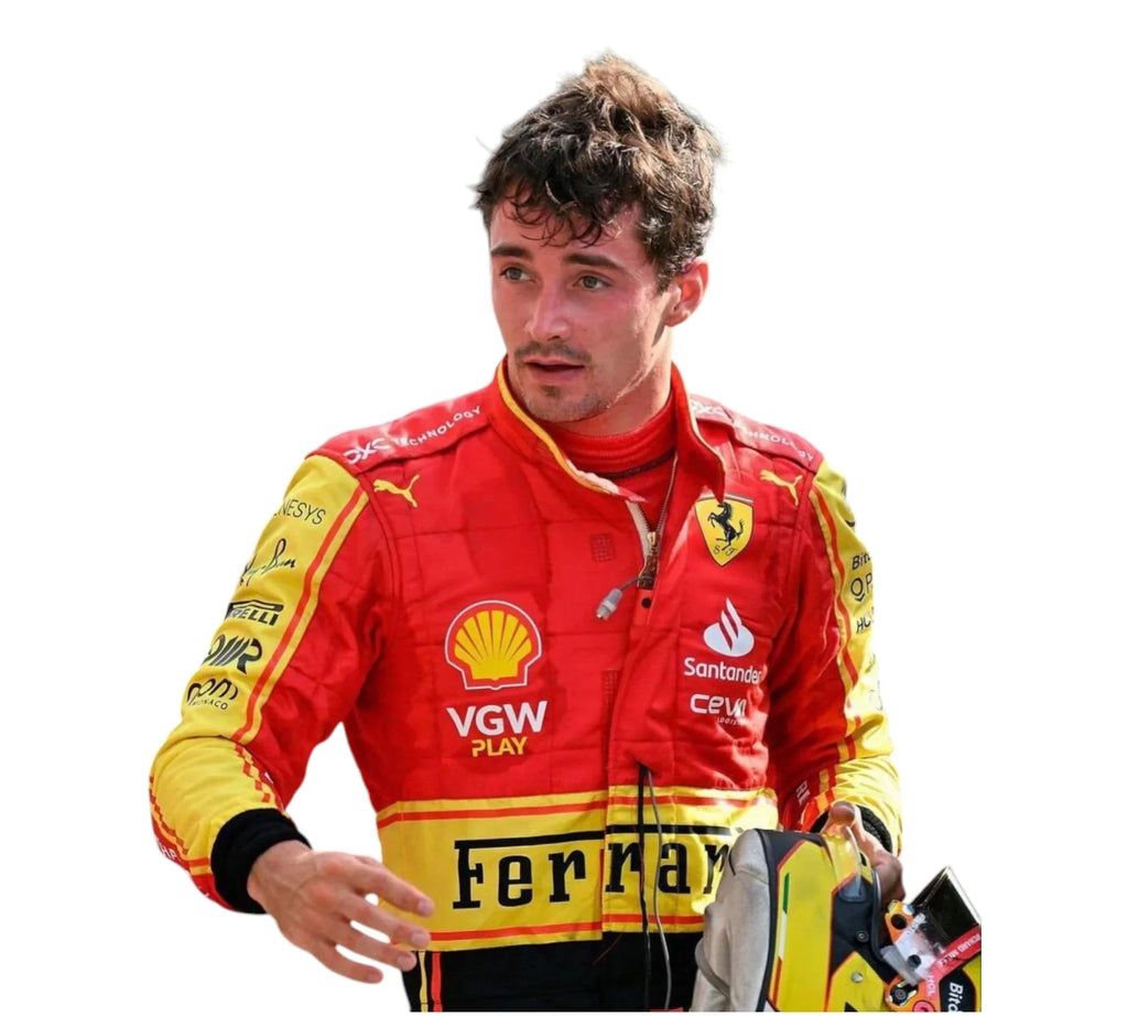 2023 Charles Leclerc Monza Team Ferrari F1 Race Suit