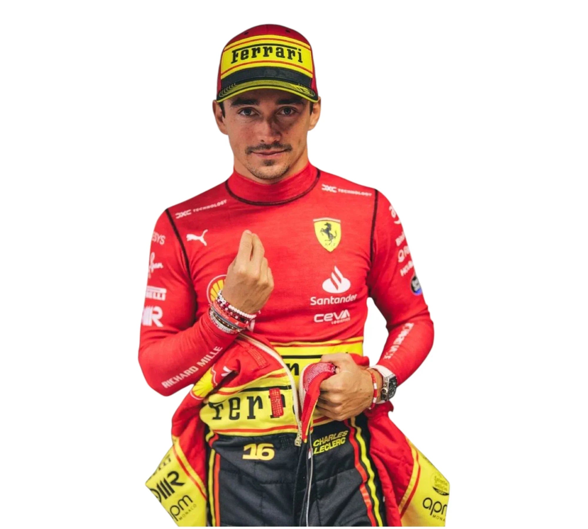 2023 Charles Leclerc Monza Team Ferrari F1 Race Suit