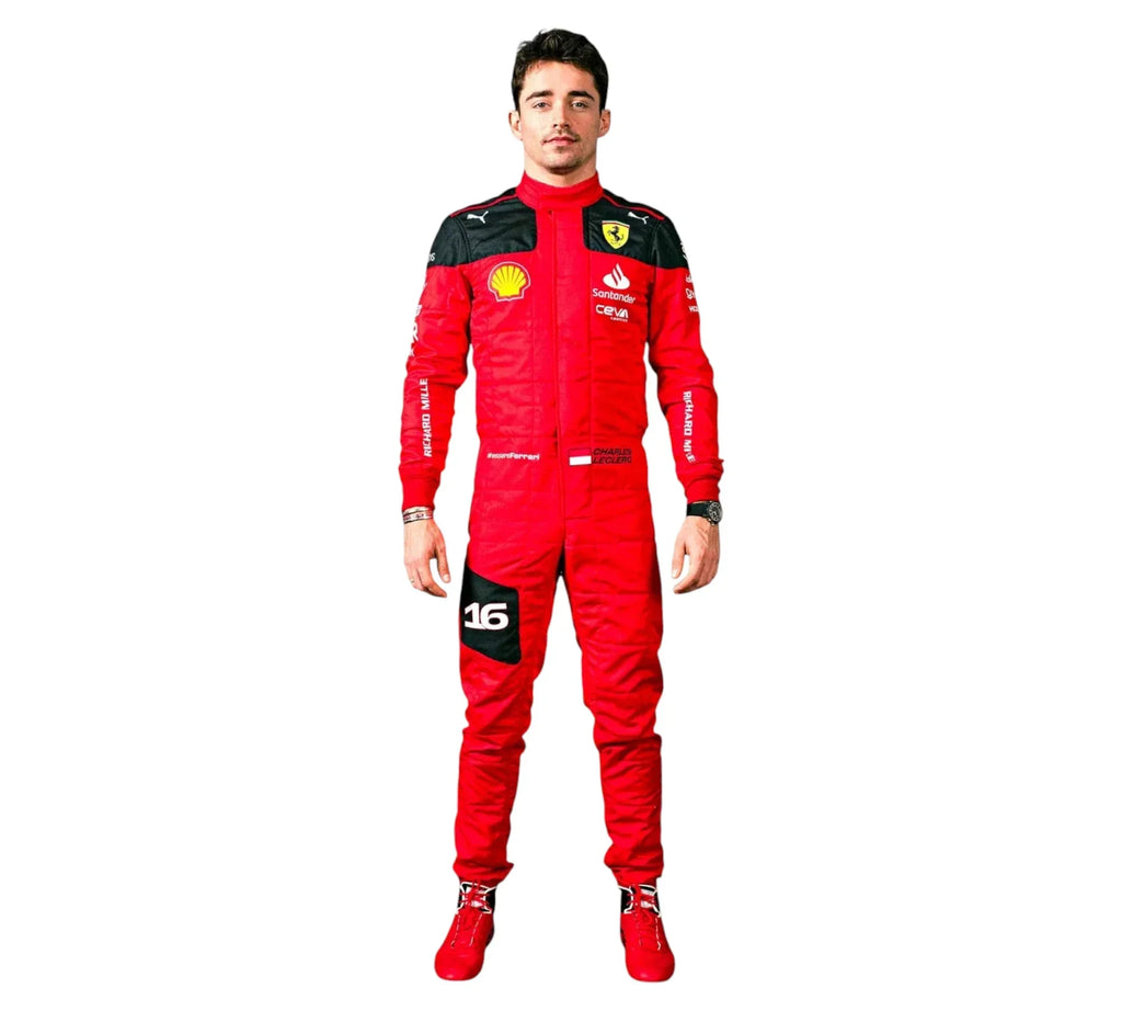 2023 New Charles Leclerc Team Ferrari F1 Race Suit