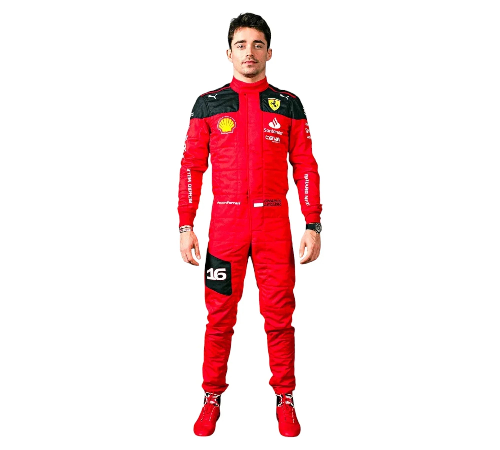 2023 New Charles Leclerc Team Ferrari F1 Race Suit