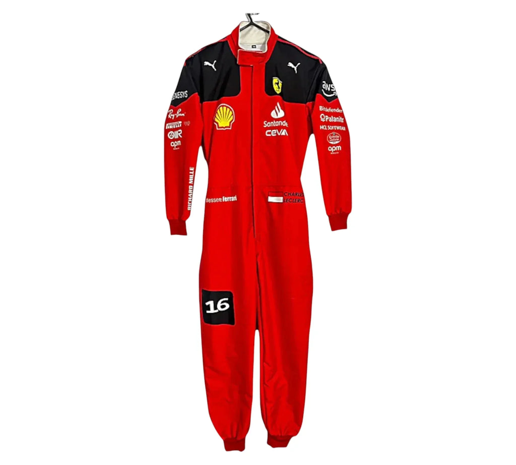 2023 New Charles Leclerc Team Ferrari F1 Race Suit