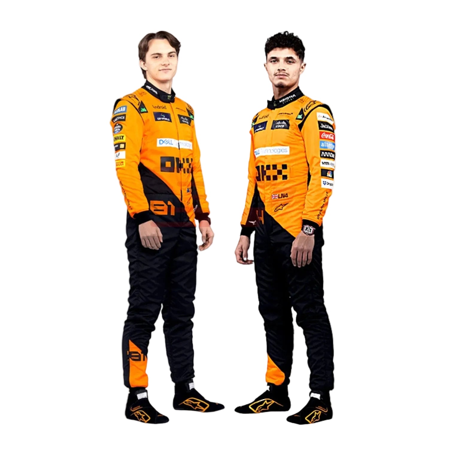2024-F1 Racing Costume Worn by Lando Norris & Oscar Piastri 