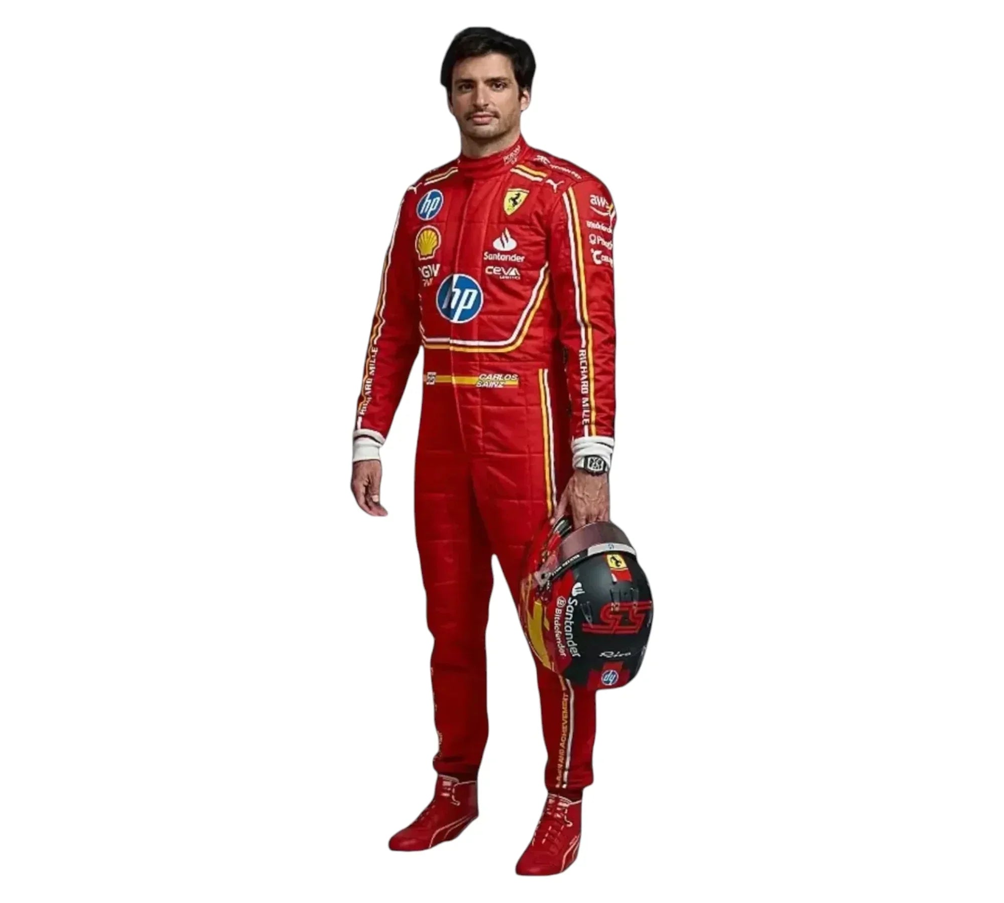 2024 Carlos Sainz Monaco GP Scuderia Ferrari HP F1 Race Suit