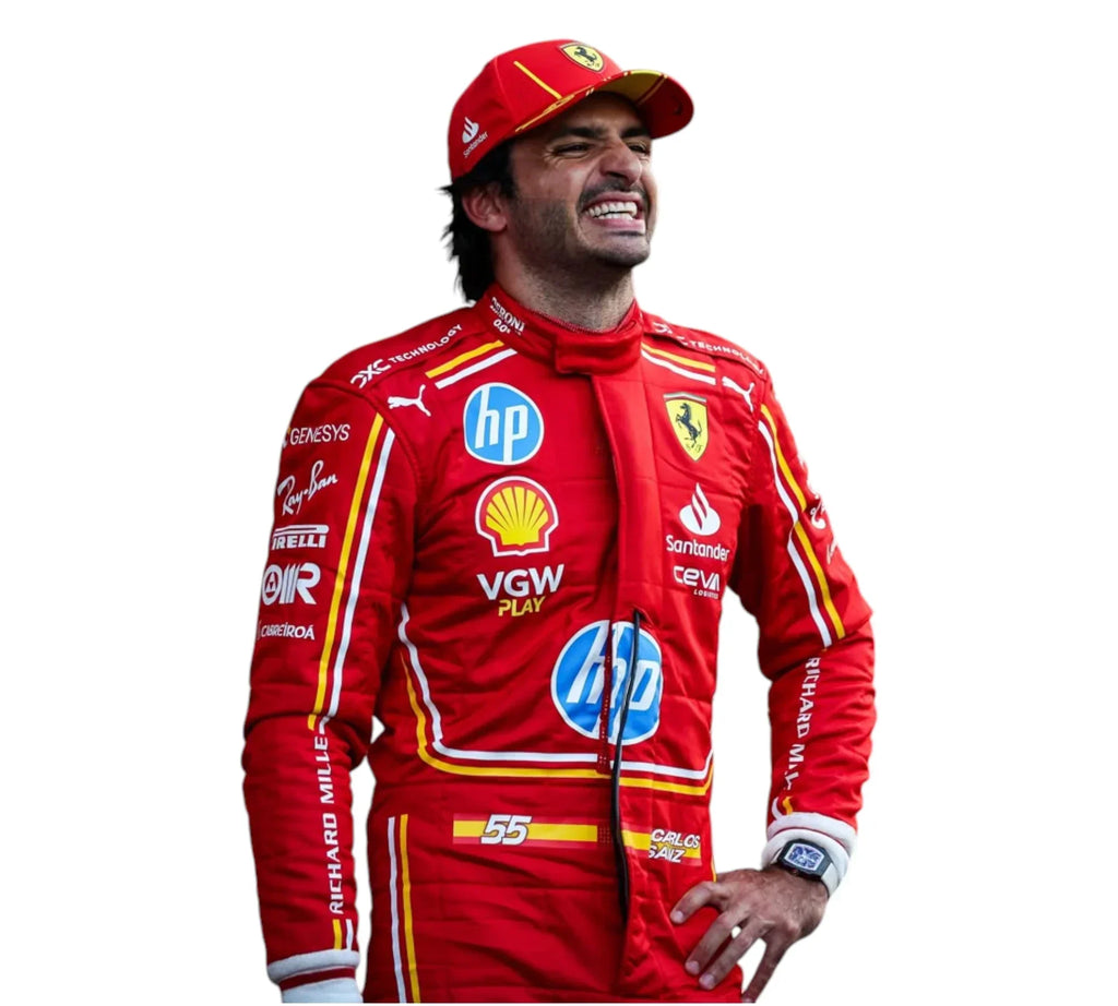 2024 Carlos Sainz Monaco GP Scuderia Ferrari HP F1 Race Suit
