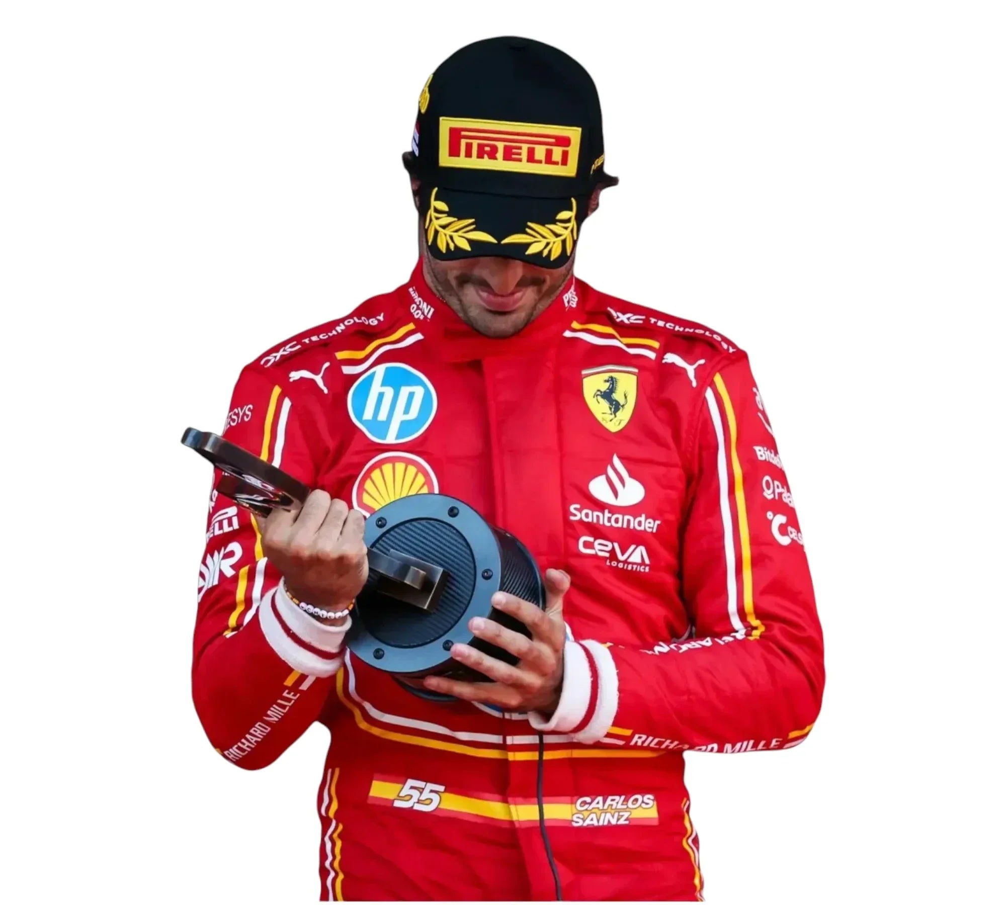 2024 Carlos Sainz Monaco GP Scuderia Ferrari HP F1 Race Suit