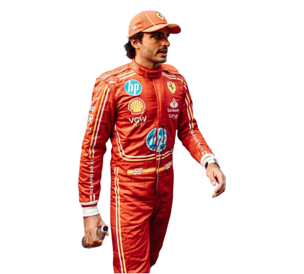 2024 Carlos Sainz Monaco GP Scuderia Ferrari HP F1 Race Suit