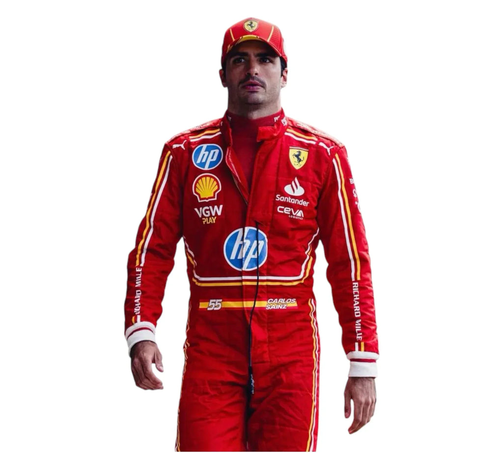 2024 Carlos Sainz Monaco GP Scuderia Ferrari HP F1 Race Suit