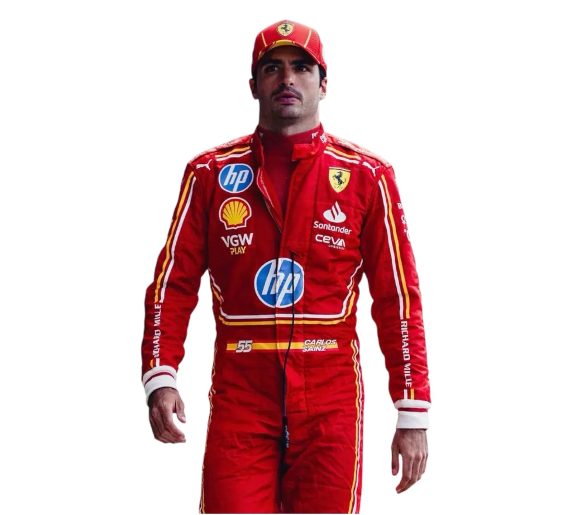 2024 Carlos Sainz Monaco GP Scuderia Ferrari HP F1 Race Suit