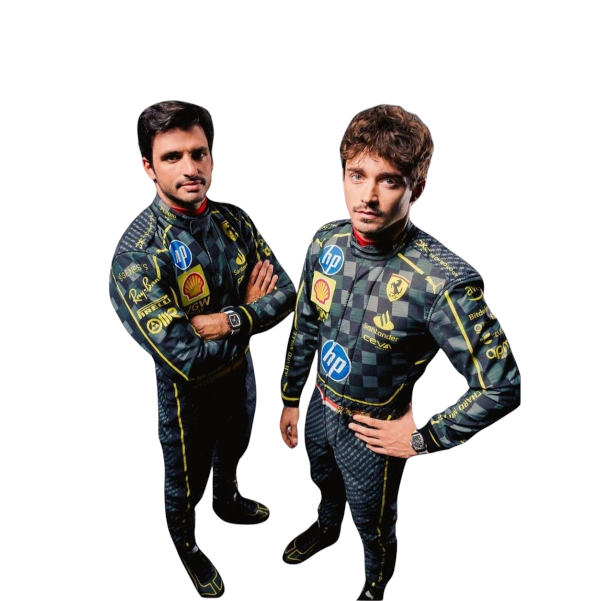 2024 Charles & Carlos Sainz Jr HP Italy GP F1 Racing Suit