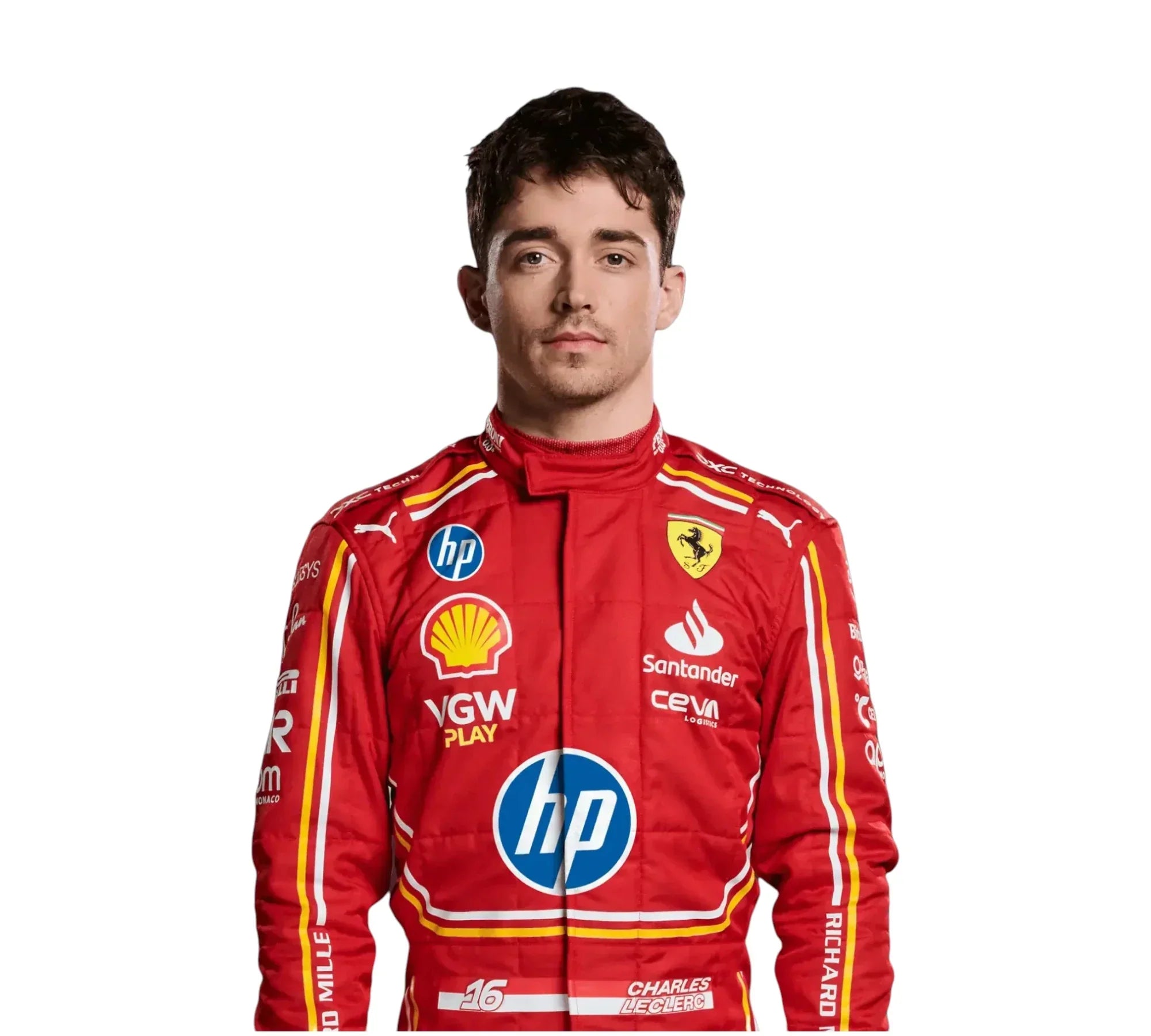 2024 Charles Leclerc  Monaco GP Scuderia Ferrari HP F1 Race Suit