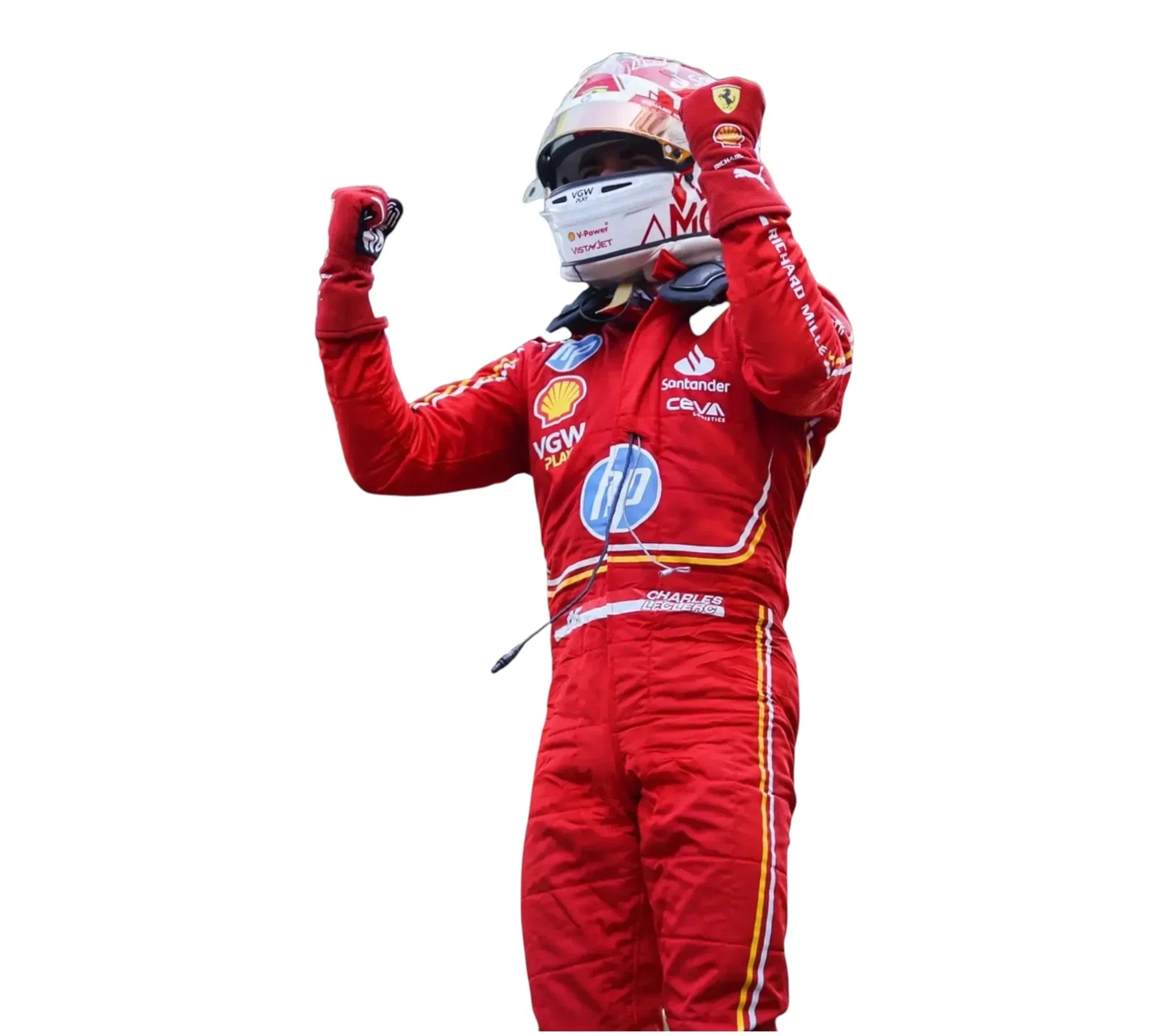 2024 Charles Leclerc  Monaco GP Scuderia Ferrari HP F1 Race Suit