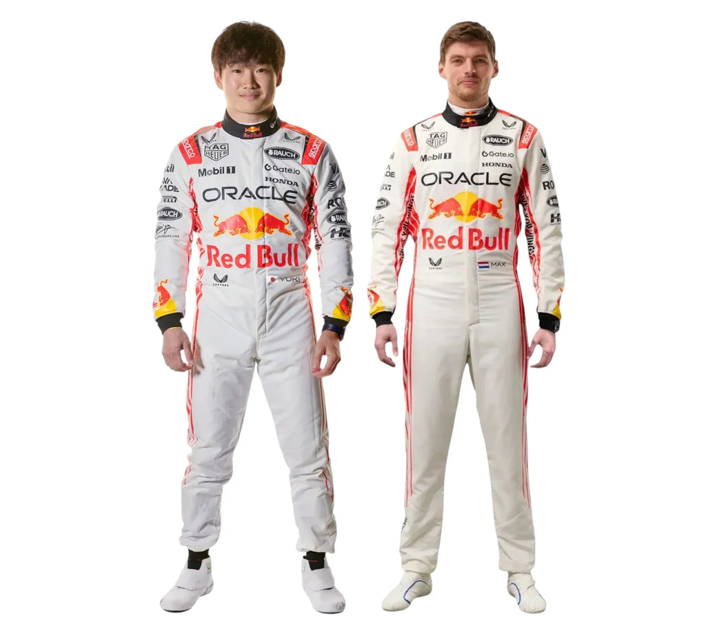 Combinaison de course F1 Max Verstappen et Yuki Tsunoda GP du Japon 2025
