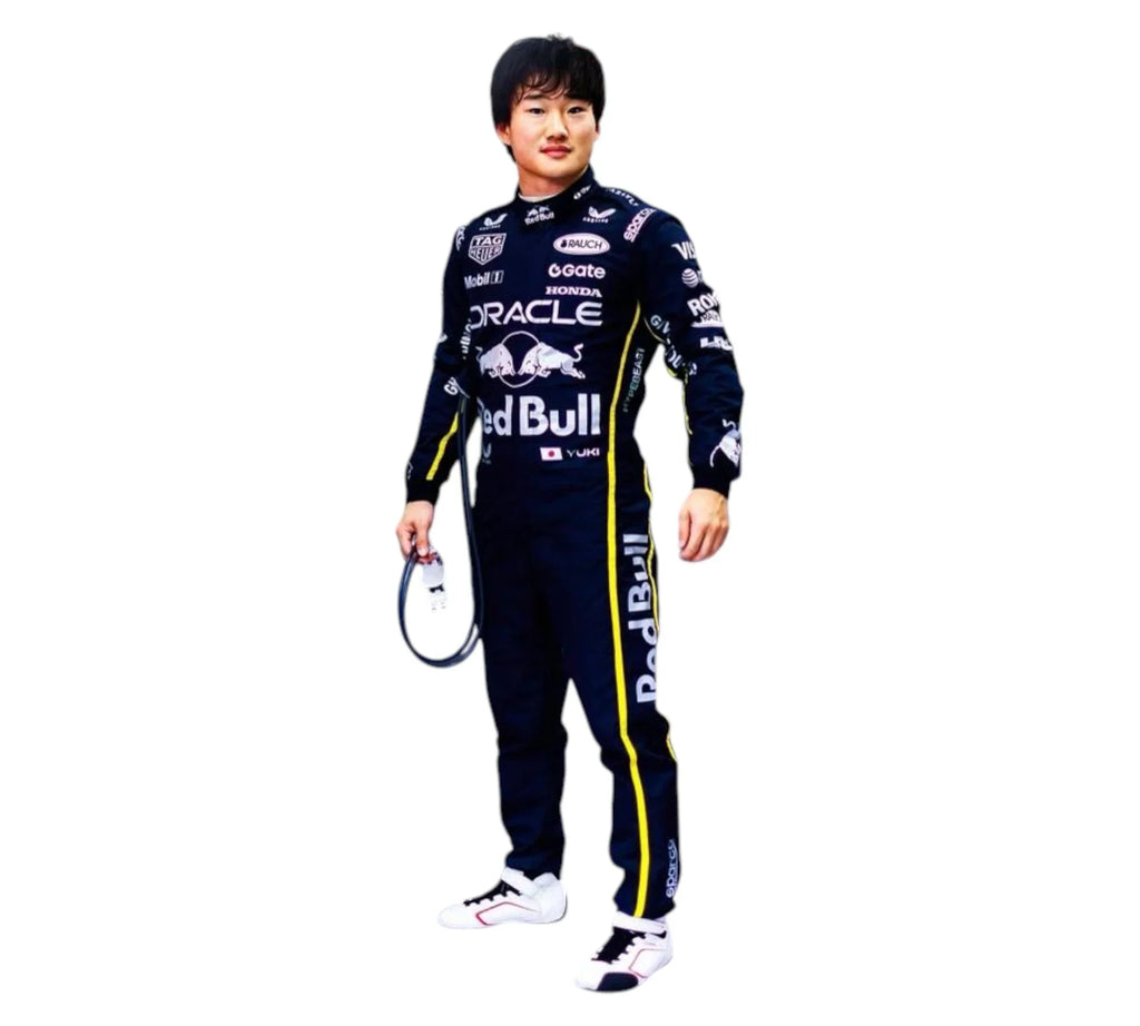 2025 Yuki Tsunoda Red Bull Singapur GP F1 Rennanzug