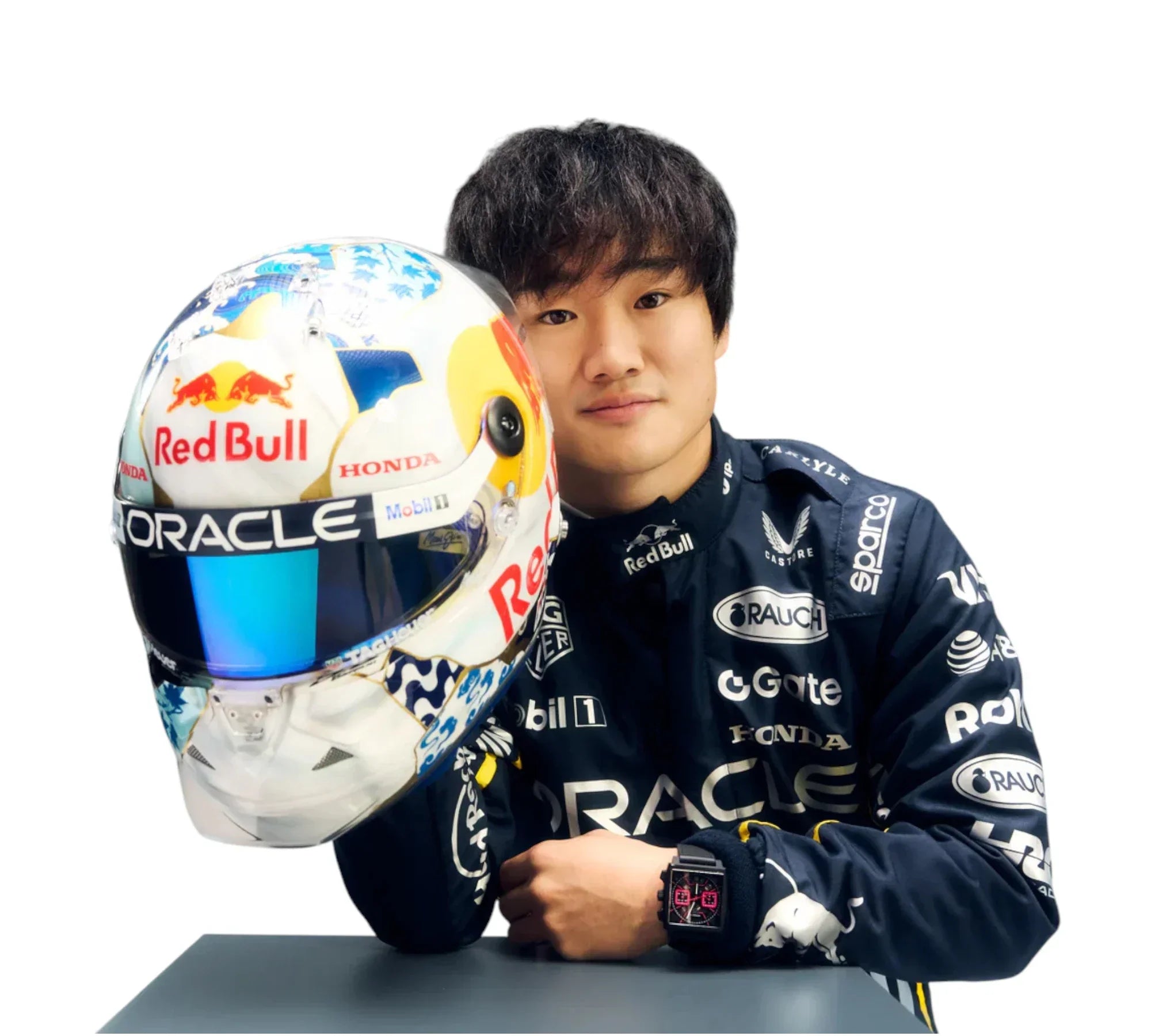 2025 Yuki Tsunoda Red Bull Singapur GP F1 Rennanzug