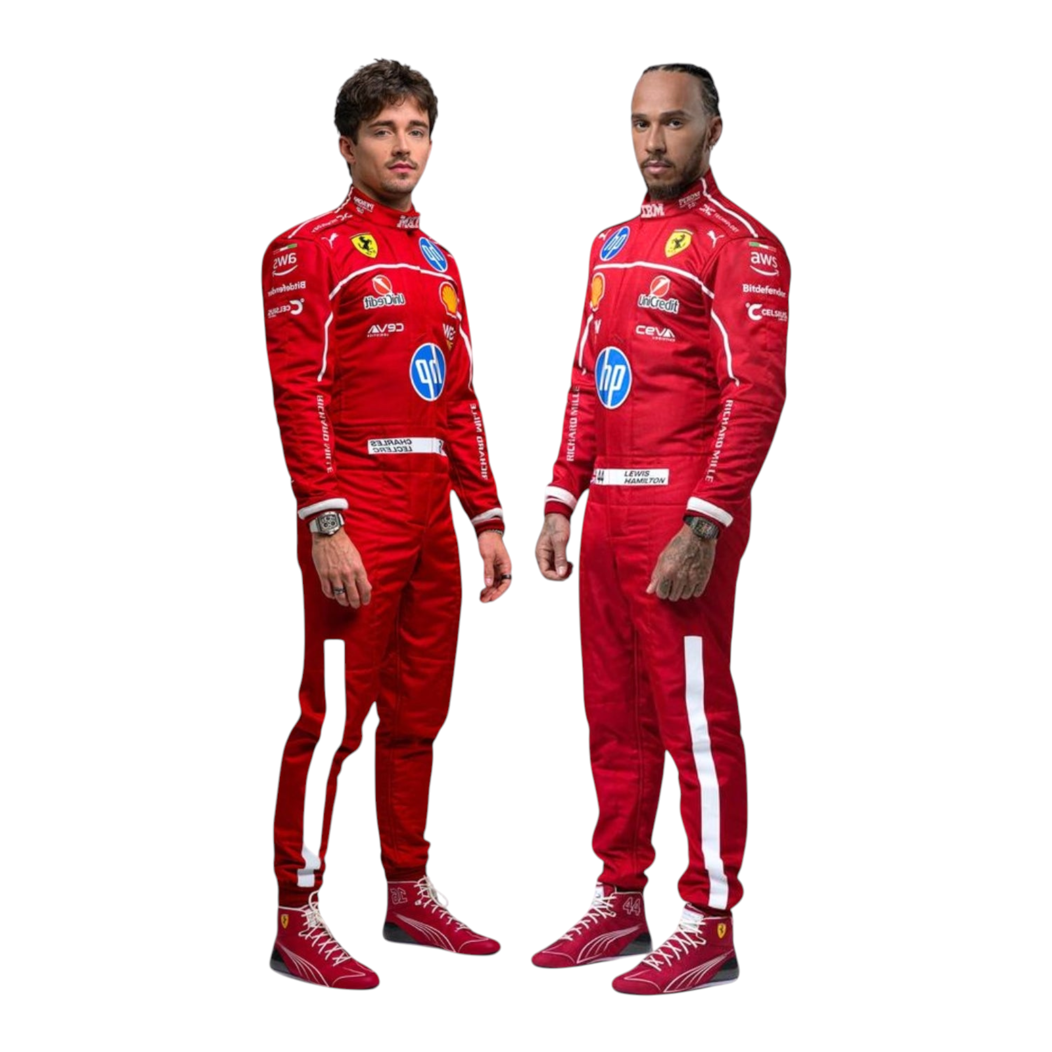 2025 Charles Leclerc & Lewis Hamilton F1 Racing suit