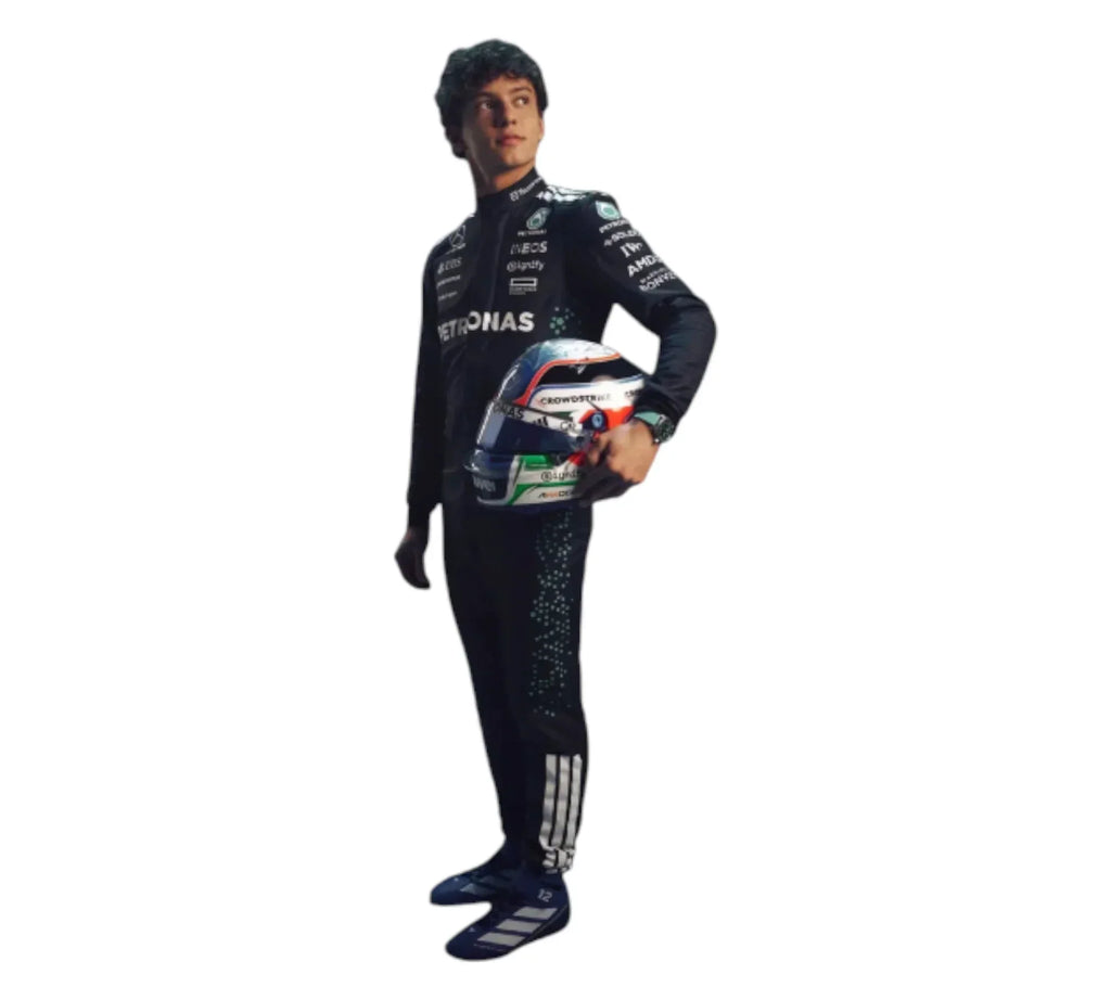 2025 New George Russell & Andrea Kimi Antonelli Team Mercedes AMG F1 Racing Suit