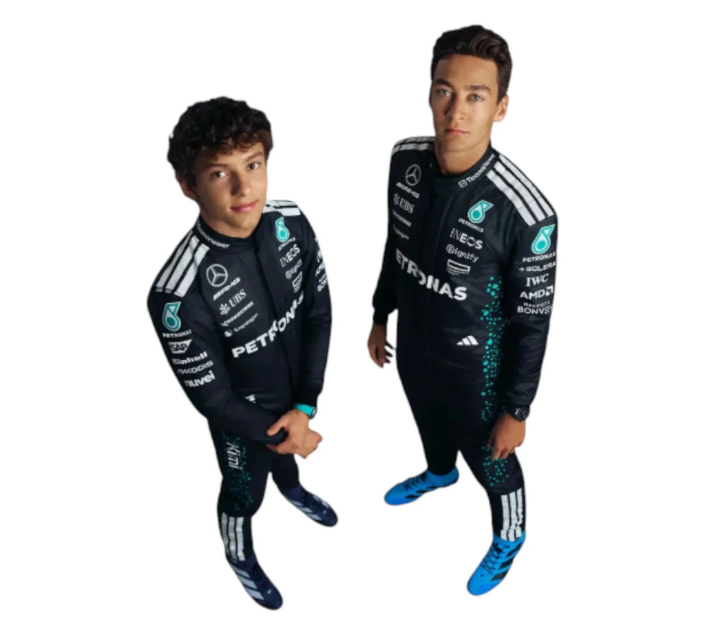2025 New George Russell & Andrea Kimi Antonelli Team Mercedes AMG F1 Racing Suit