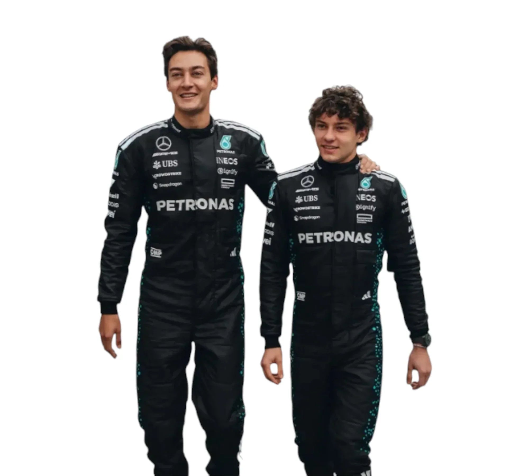 2025 New George Russell & Andrea Kimi Antonelli Team Mercedes AMG F1 Racing Suit