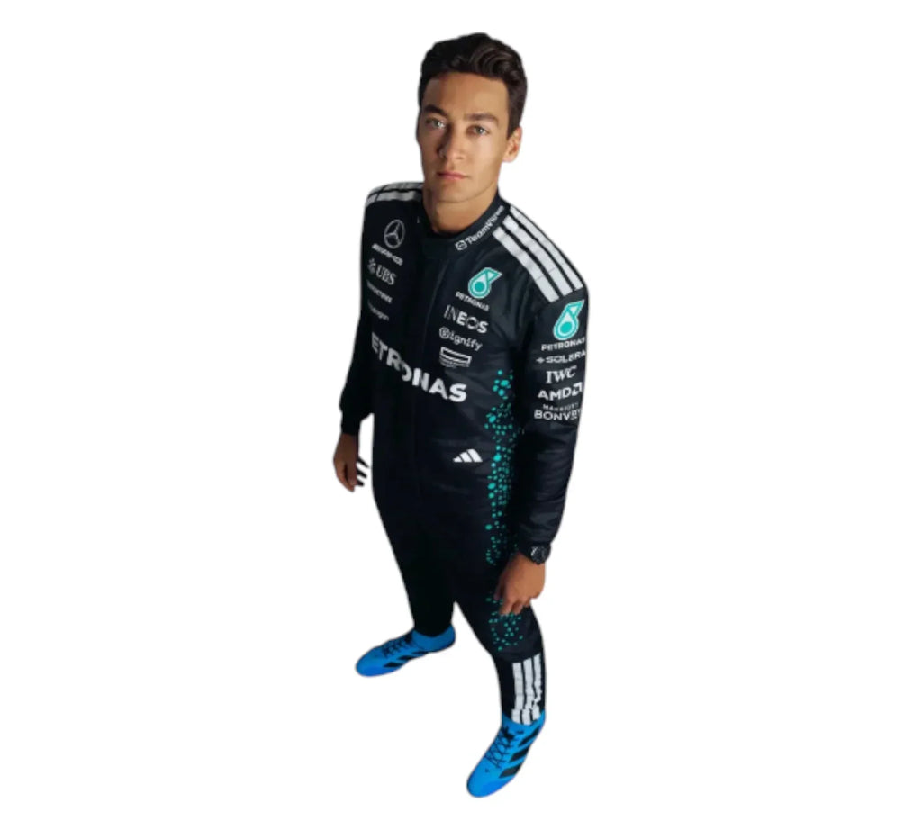 2025 New George Russell & Andrea Kimi Antonelli Team Mercedes AMG F1 Racing Suit