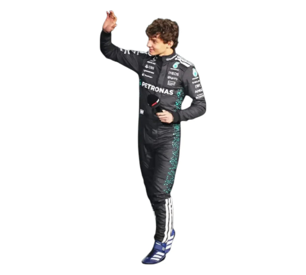 2025 New George Russell & Andrea Kimi Antonelli Team Mercedes AMG F1 Racing Suit