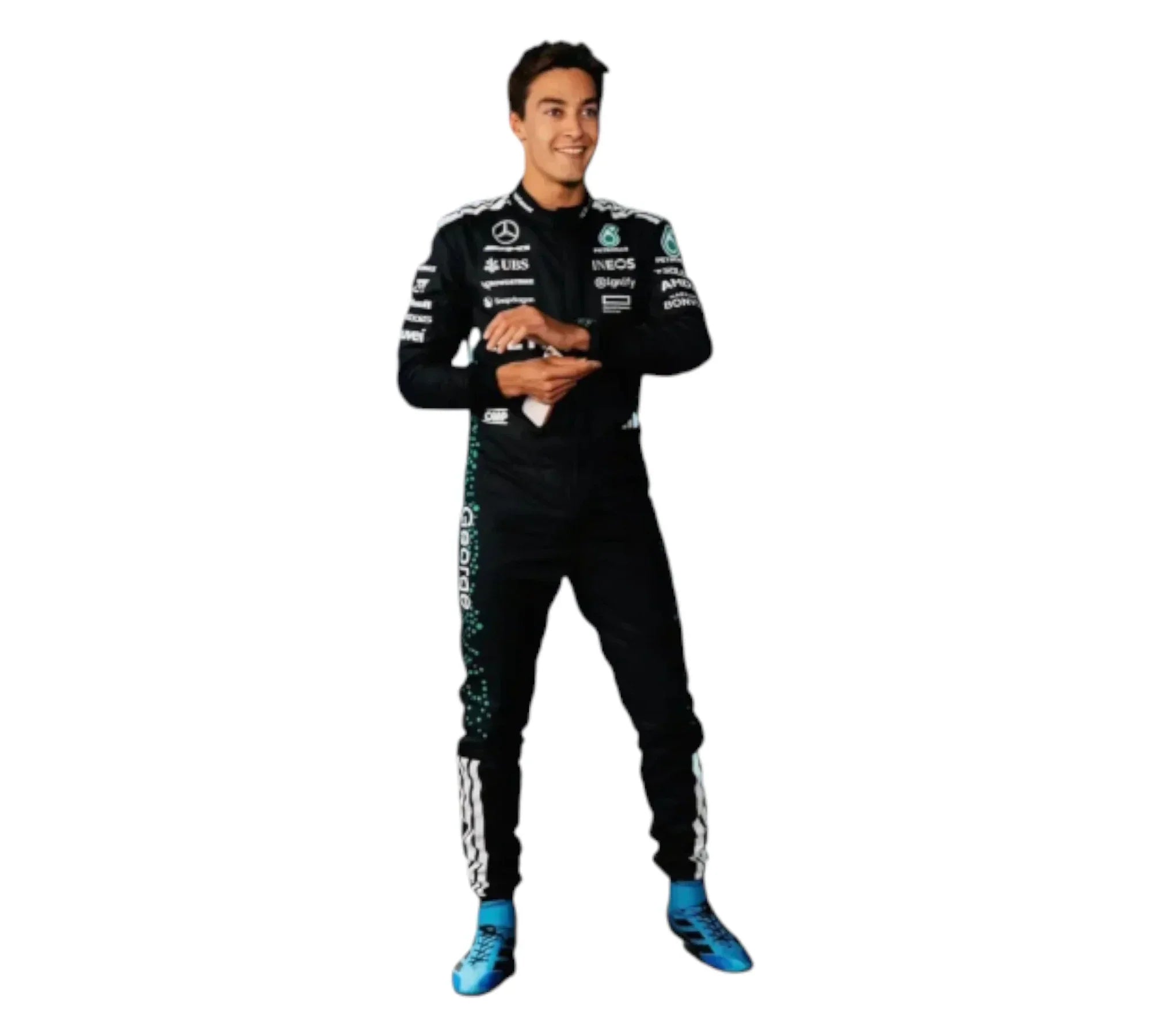 2025 New George Russell & Andrea Kimi Antonelli Team Mercedes AMG F1 Racing Suit