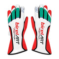 Birel ART Racing Gloves White Red Black