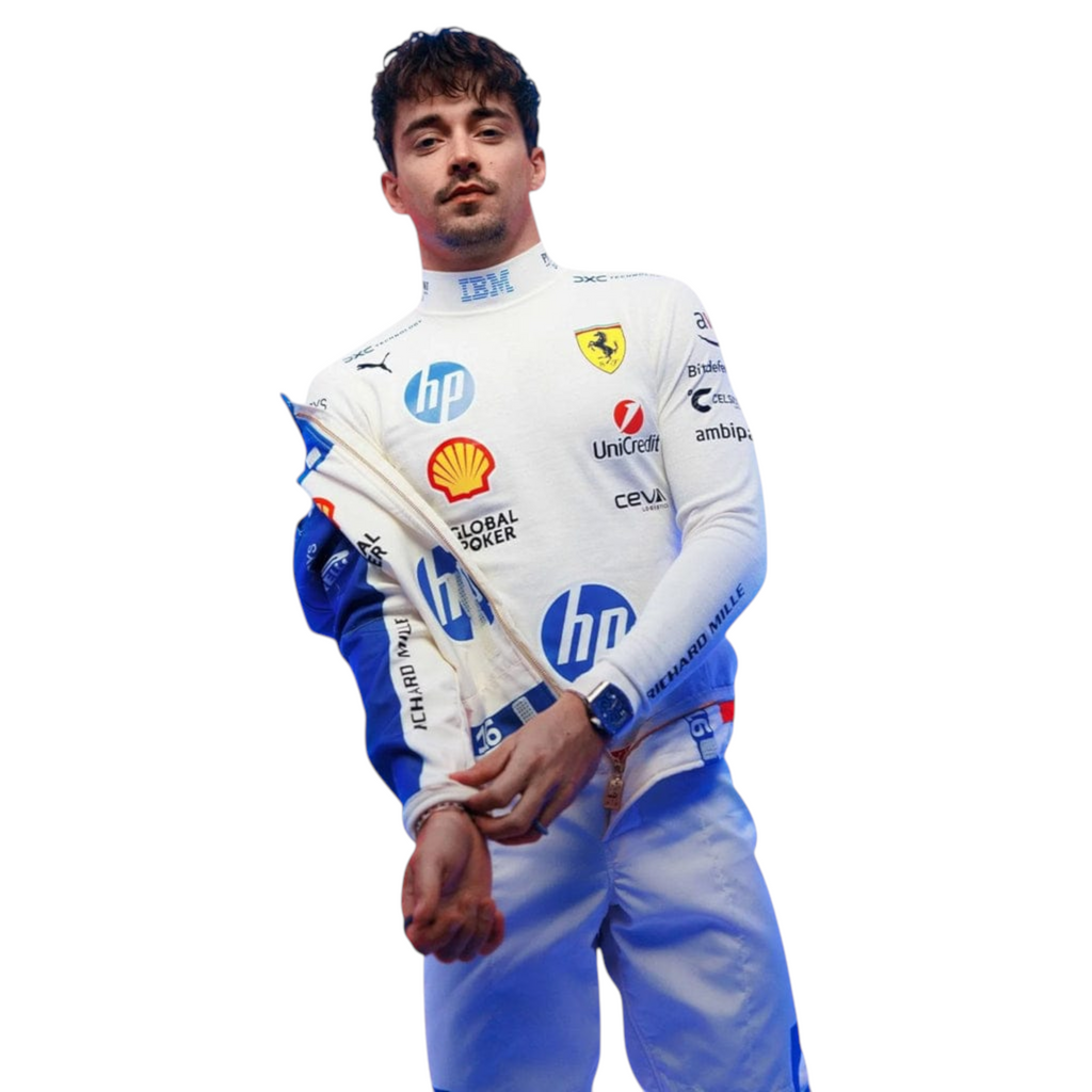 F1 Charles Leclerc 2025 Ferrari Racing Miami GP Race Suit