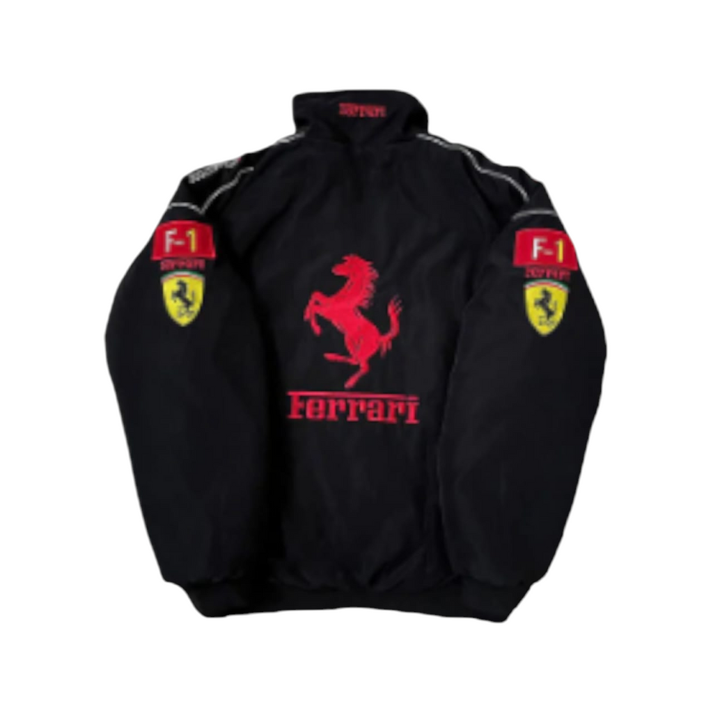 F1 Vintage Ferrari  Black Jacket