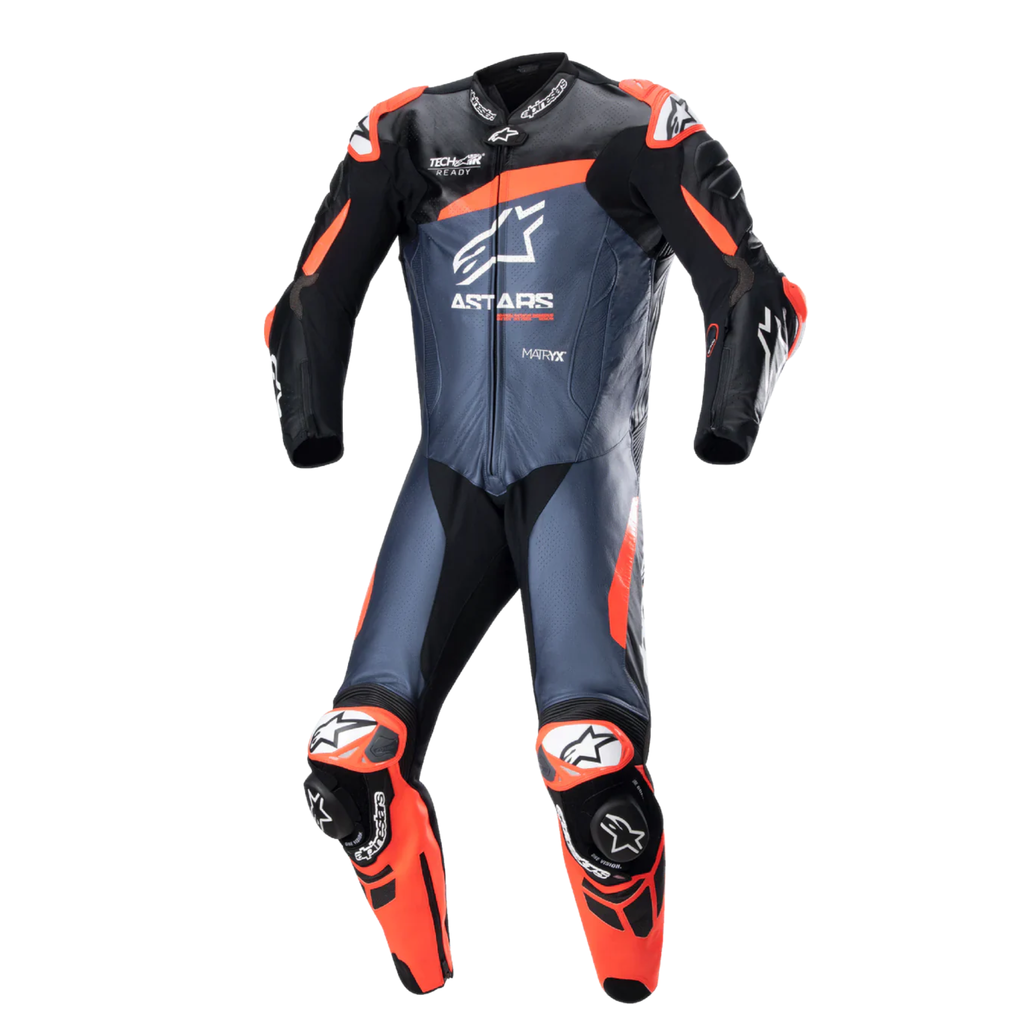 GP Plus V4 Leather Suit - 1PC Gary - Black