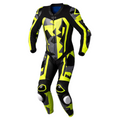 Motorcycle leather suit Black - Yellow