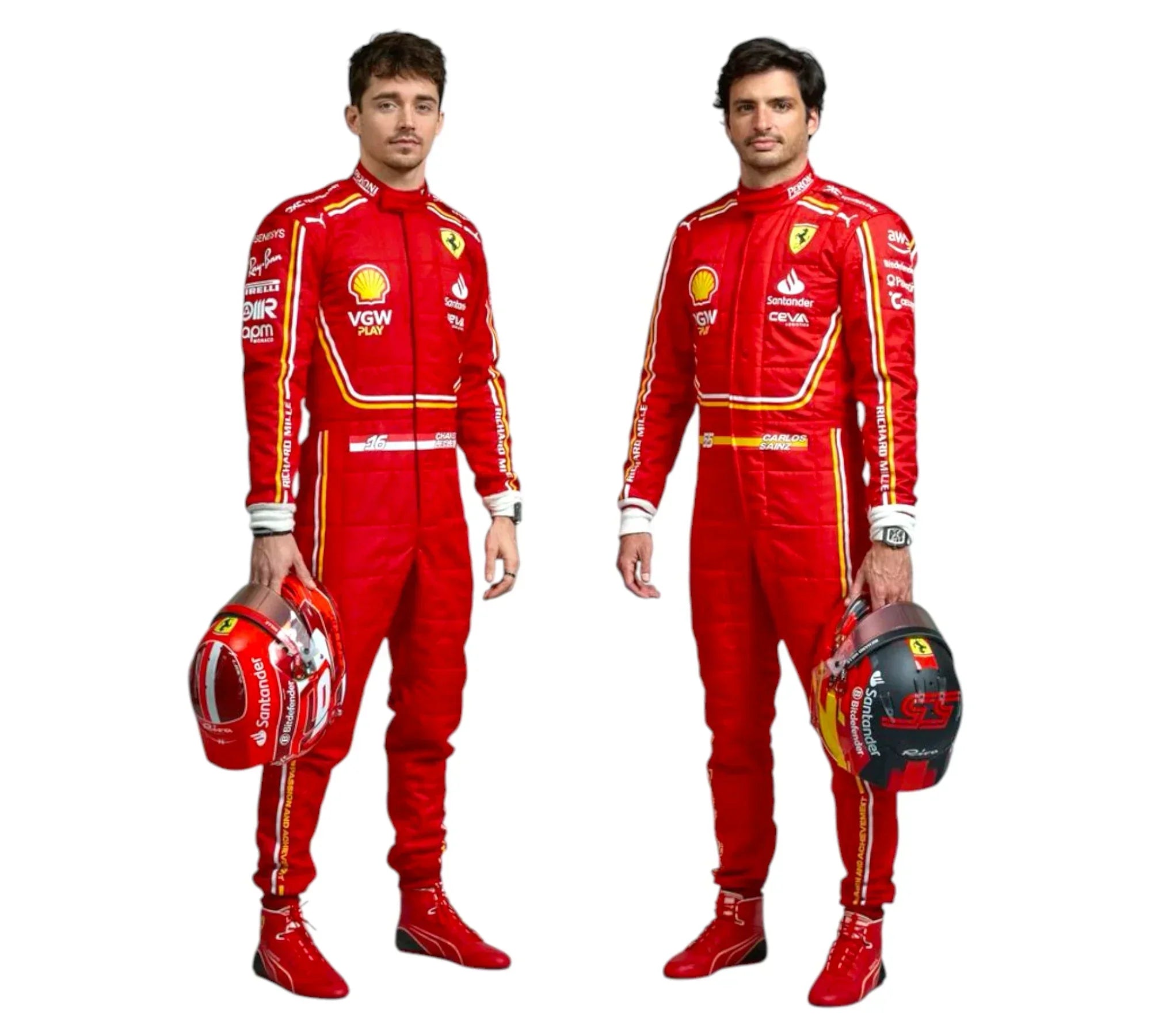 New 2024 Team Scuderia Ferrari Replica F1 Racing Suit