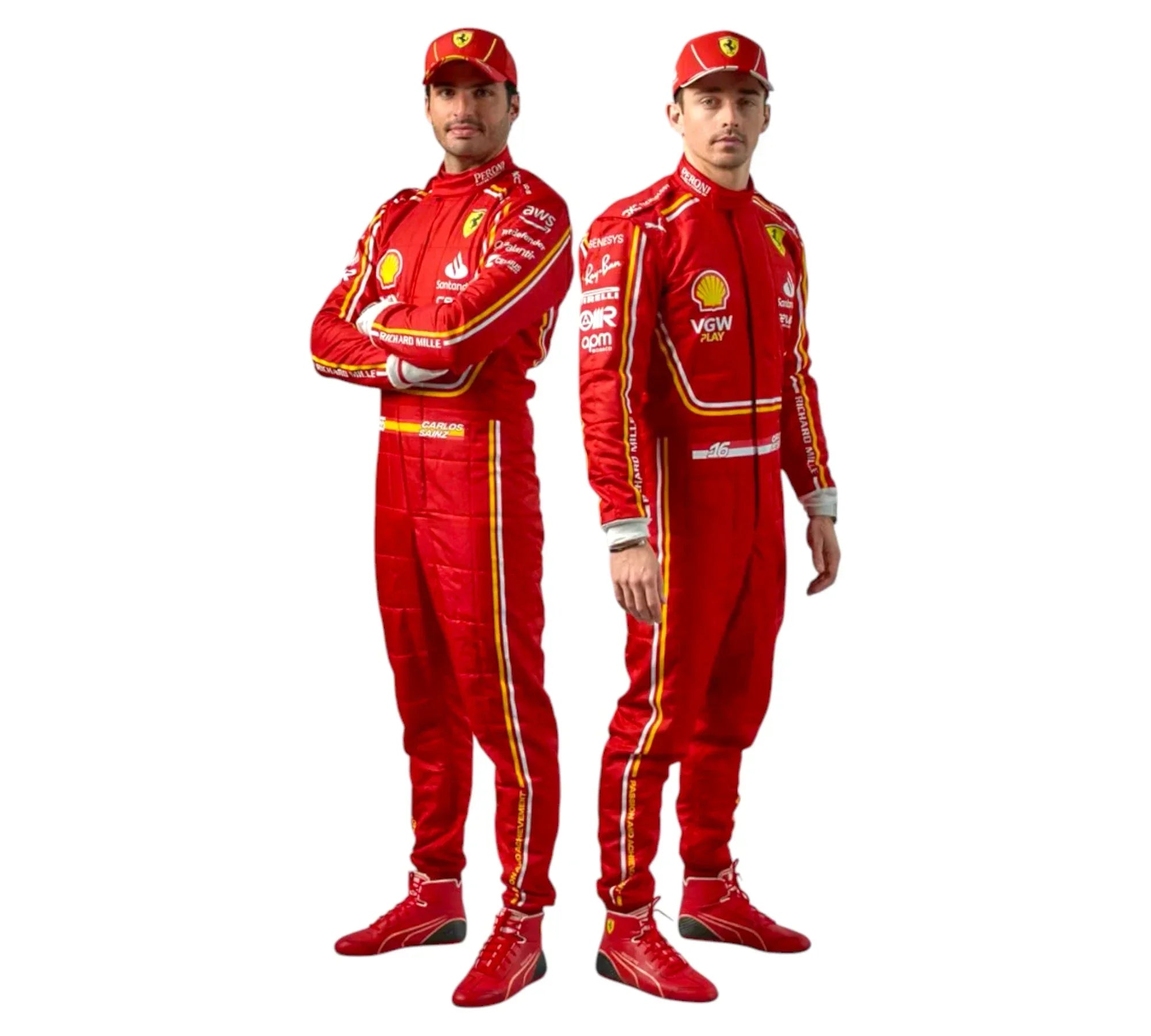 New 2024 Team Scuderia Ferrari Replica F1 Racing Suit