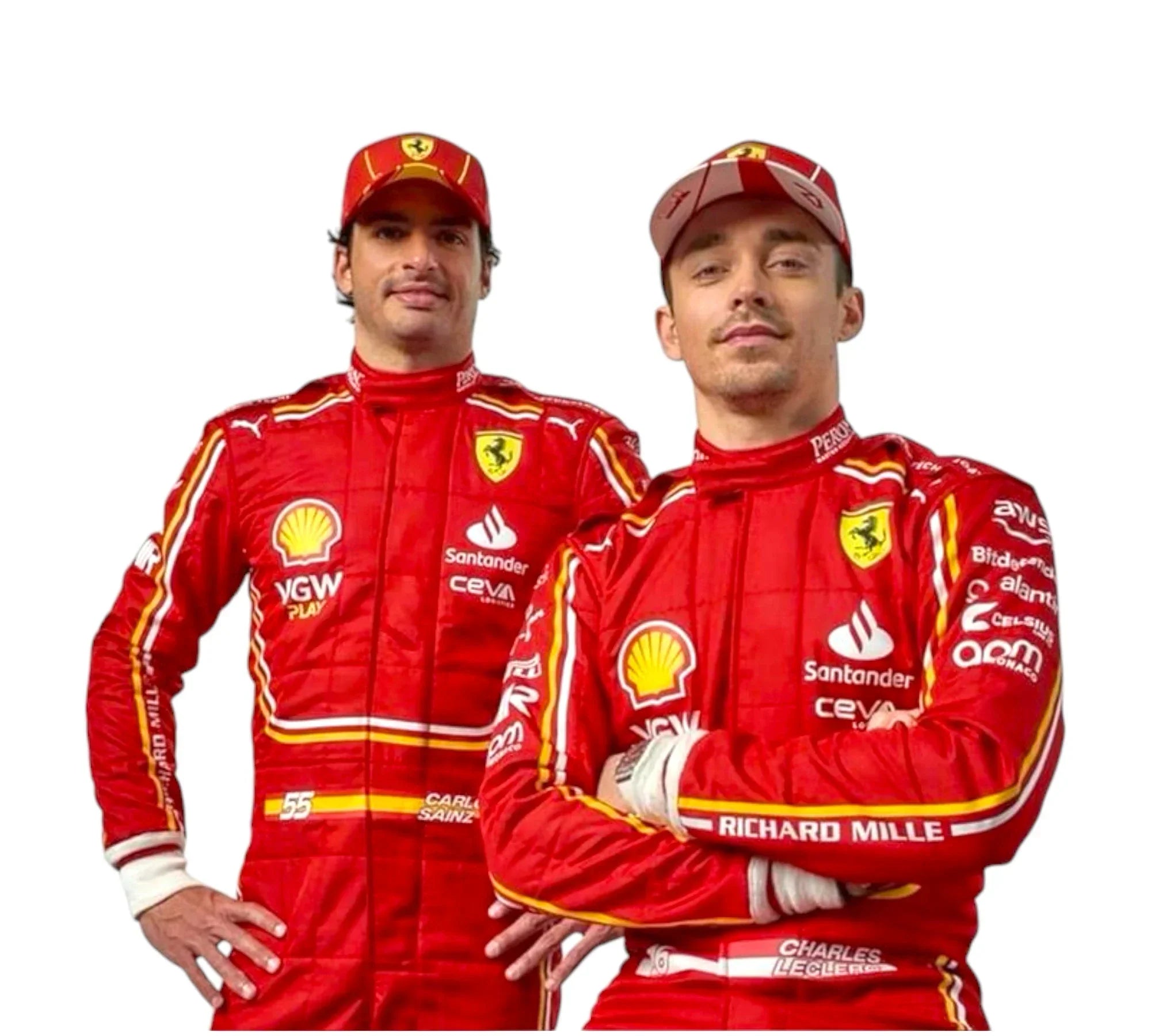 New 2024 Team Scuderia Ferrari Replica F1 Racing Suit