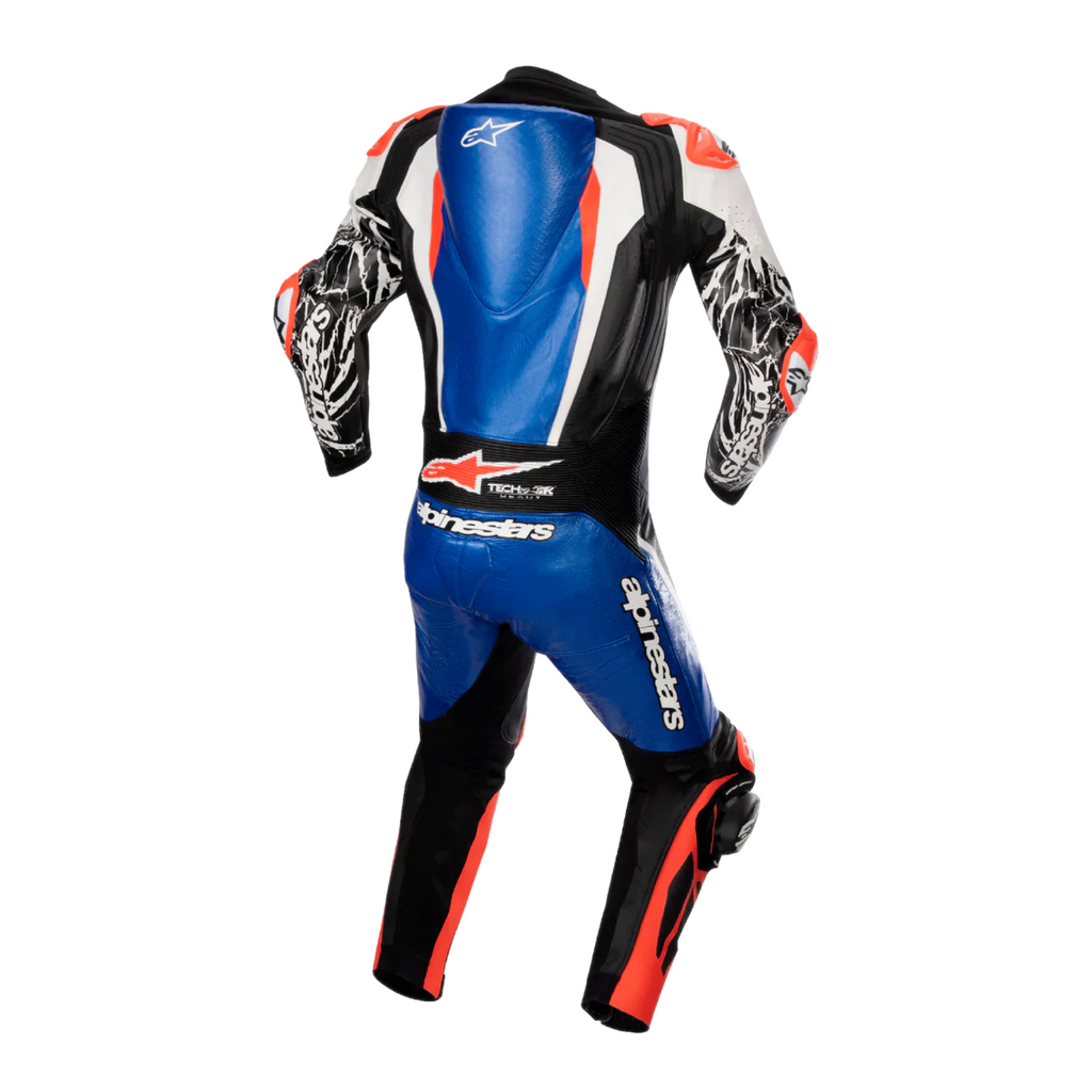 Racing Absolute V2 Leather Suit - 1PC Blue - Black