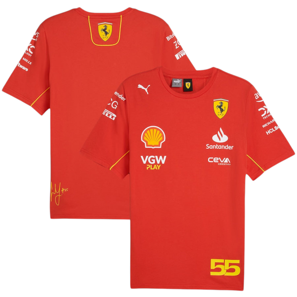 Scuderia Ferrari 2024 Team Carlos Sainz T-Shirt